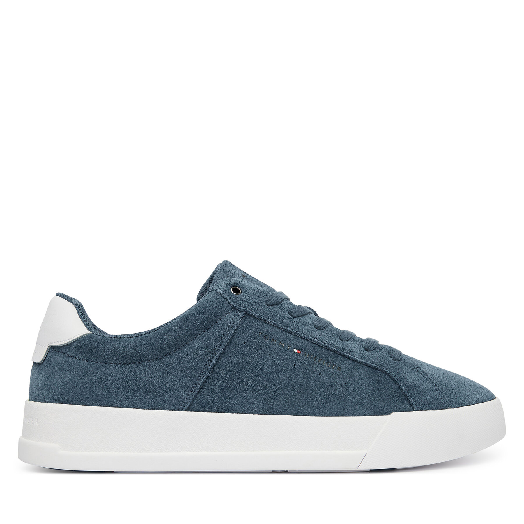 Superge Tommy Hilfiger Th Court Suede FM0FM05824 Modra