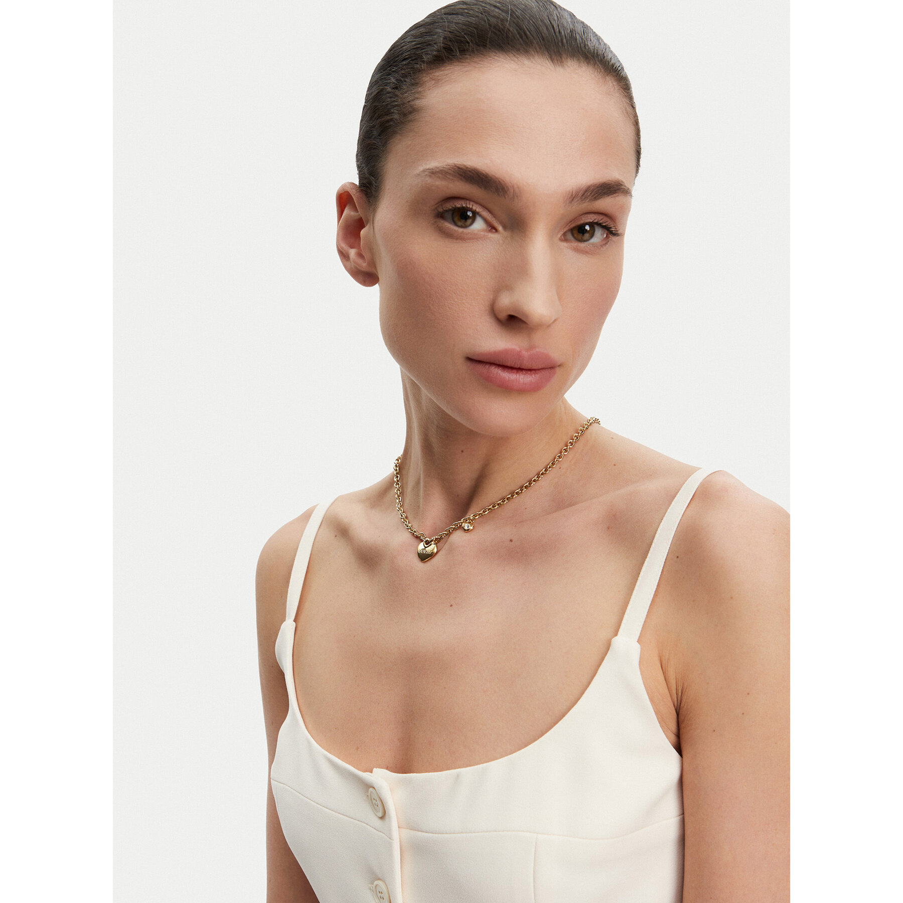 Kaklo papuošalas Guess JUBN05216JW Auksinė