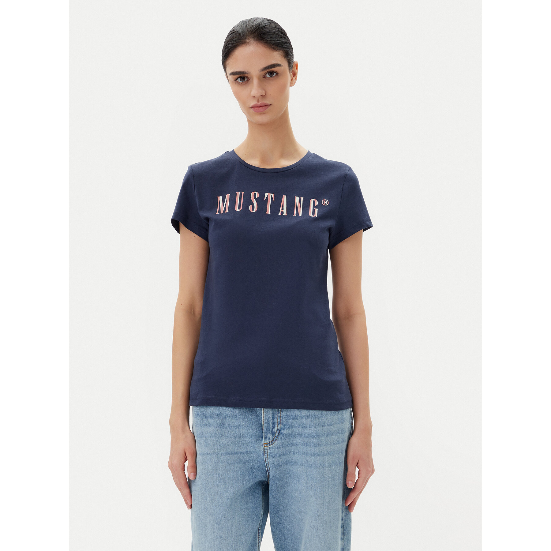 Mustang T-shirt Loa 1016146 Blu Slim Fit