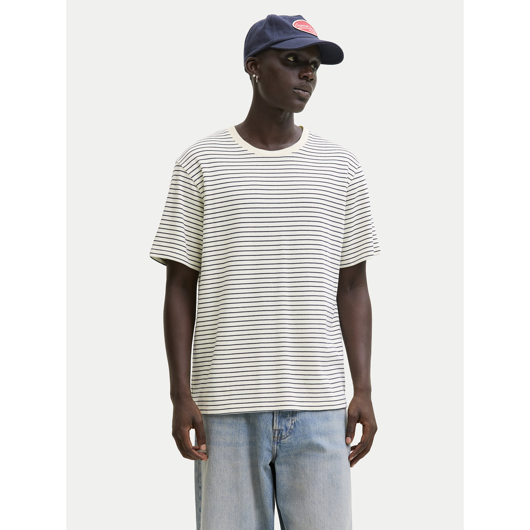 Jack & Jones T-shirt Dover 12288015 Krem Relaxed Fit
