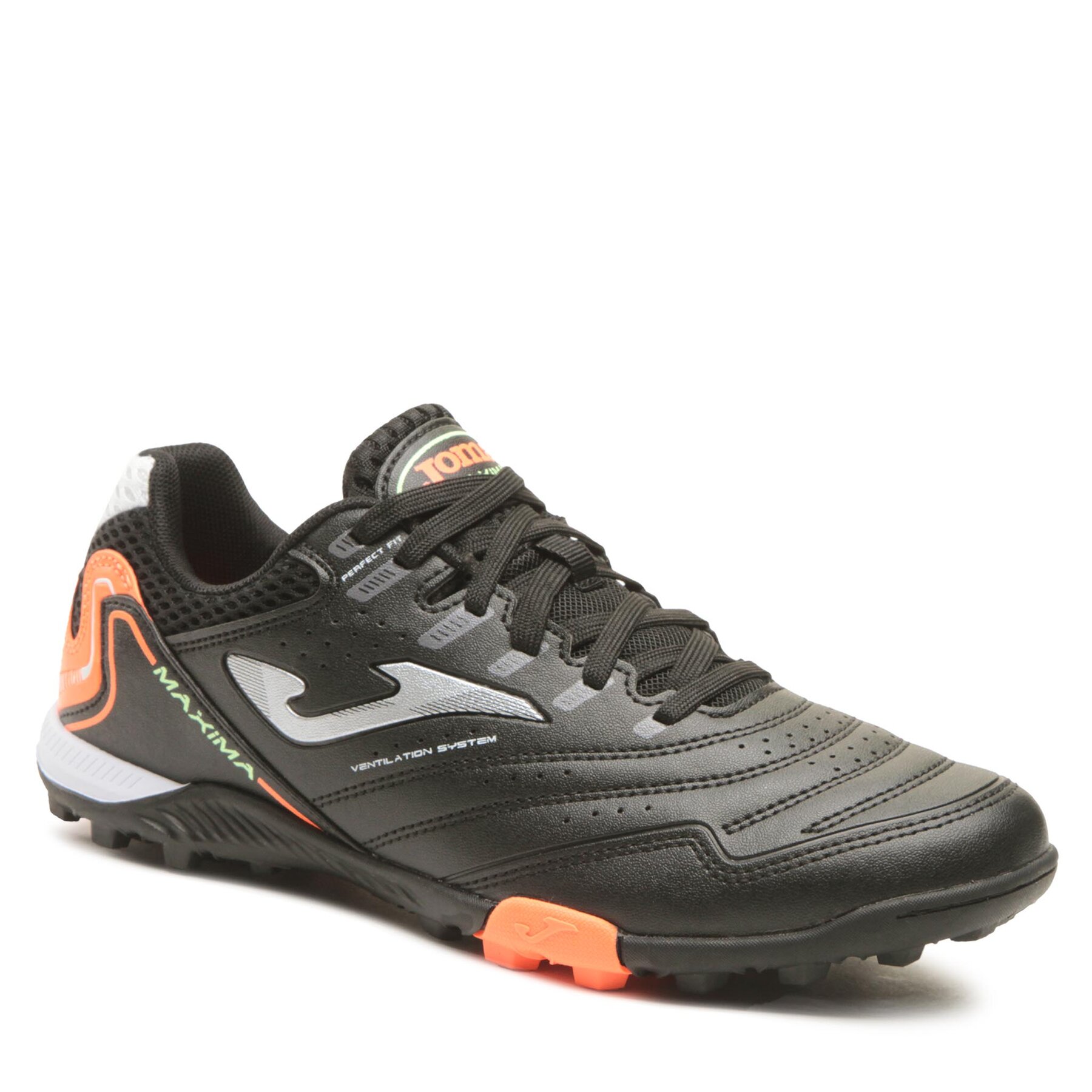 Joma Herren Schuhe Maxima 2301 Maxs2301tf Black/Orange Schwarz 44_5