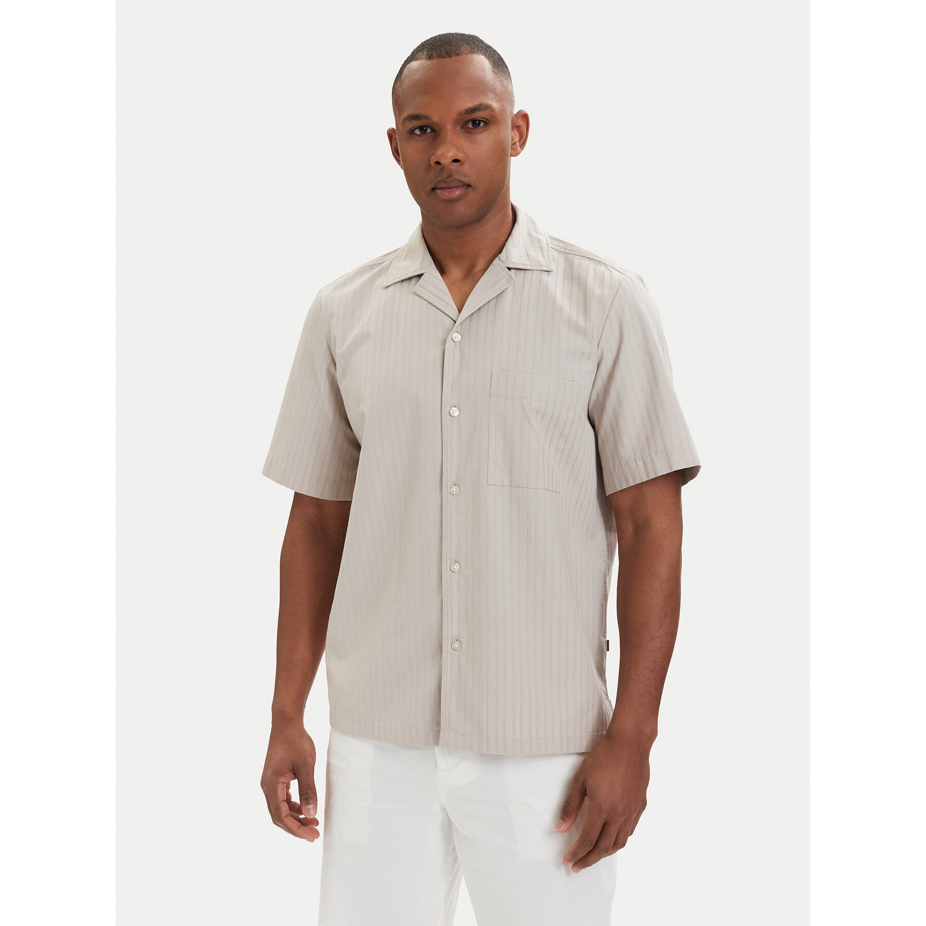 BOSS Hemd Rayer 50559321 Hellbeige Regular Fit
