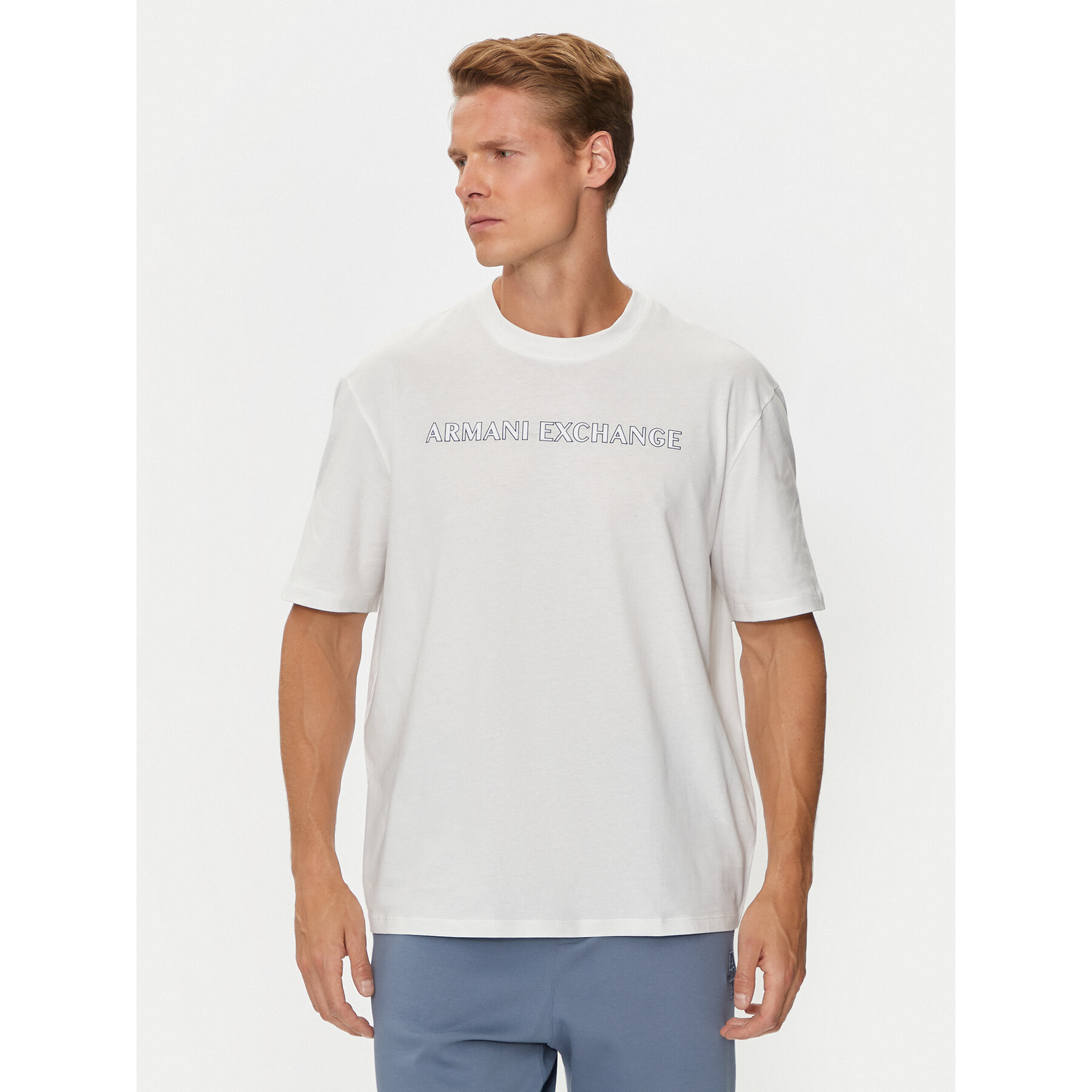 Armani Exchange T-shirt 6DZTBD ZJ3VZ 1116 Bianco Regular Fit