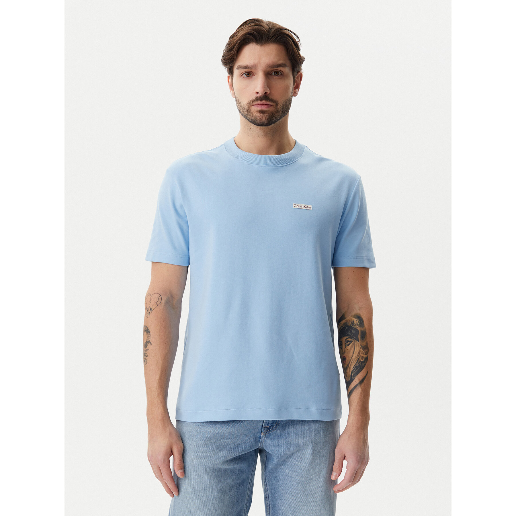 Calvin Klein Jeans T-Shirt J30J327234 Γαλάζιο Regular Fit