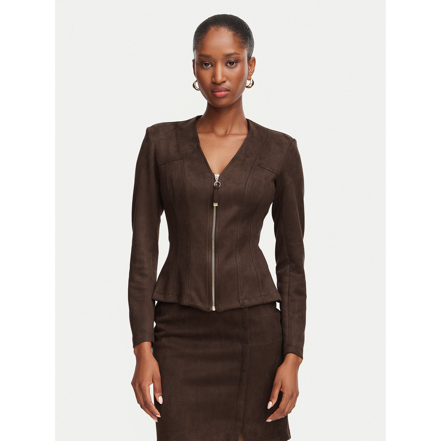 Rinascimento Sakko CFC0130676003 Dunkelbraun Slim Fit