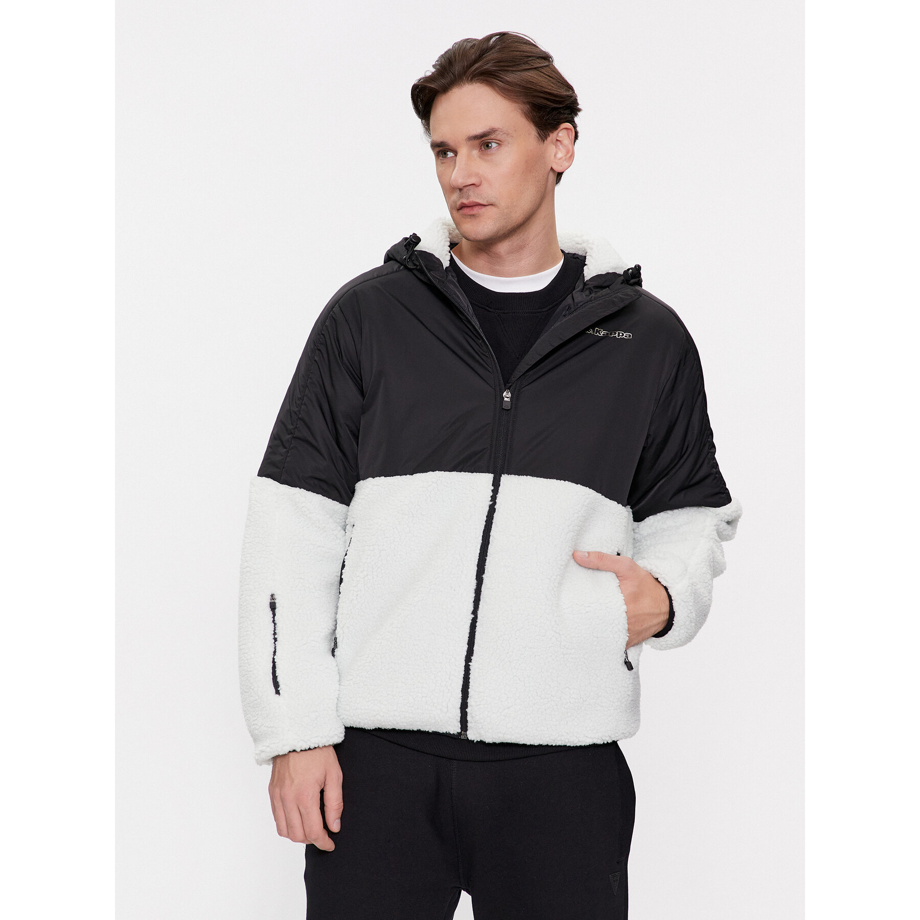 Kappa Übergangsjacke 331E2RW Schwarz Regular Fit