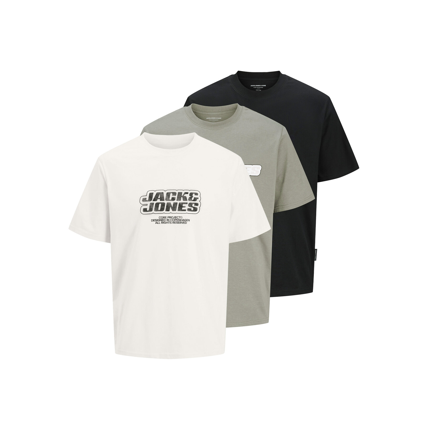 Jack & Jones Σετ t-shirts 12284772 Έγχρωμο Regular Fit