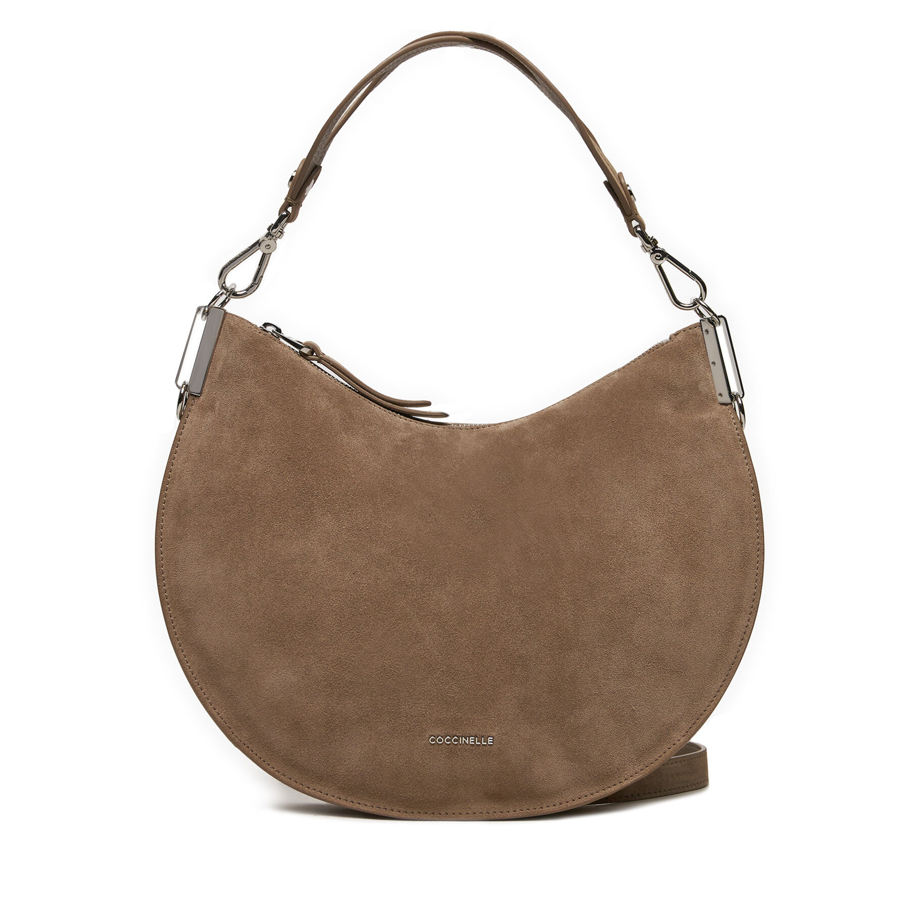 Geantă Coccinelle QKG Coccinellesunup Suede E1 QKG 13 02 01 Maro