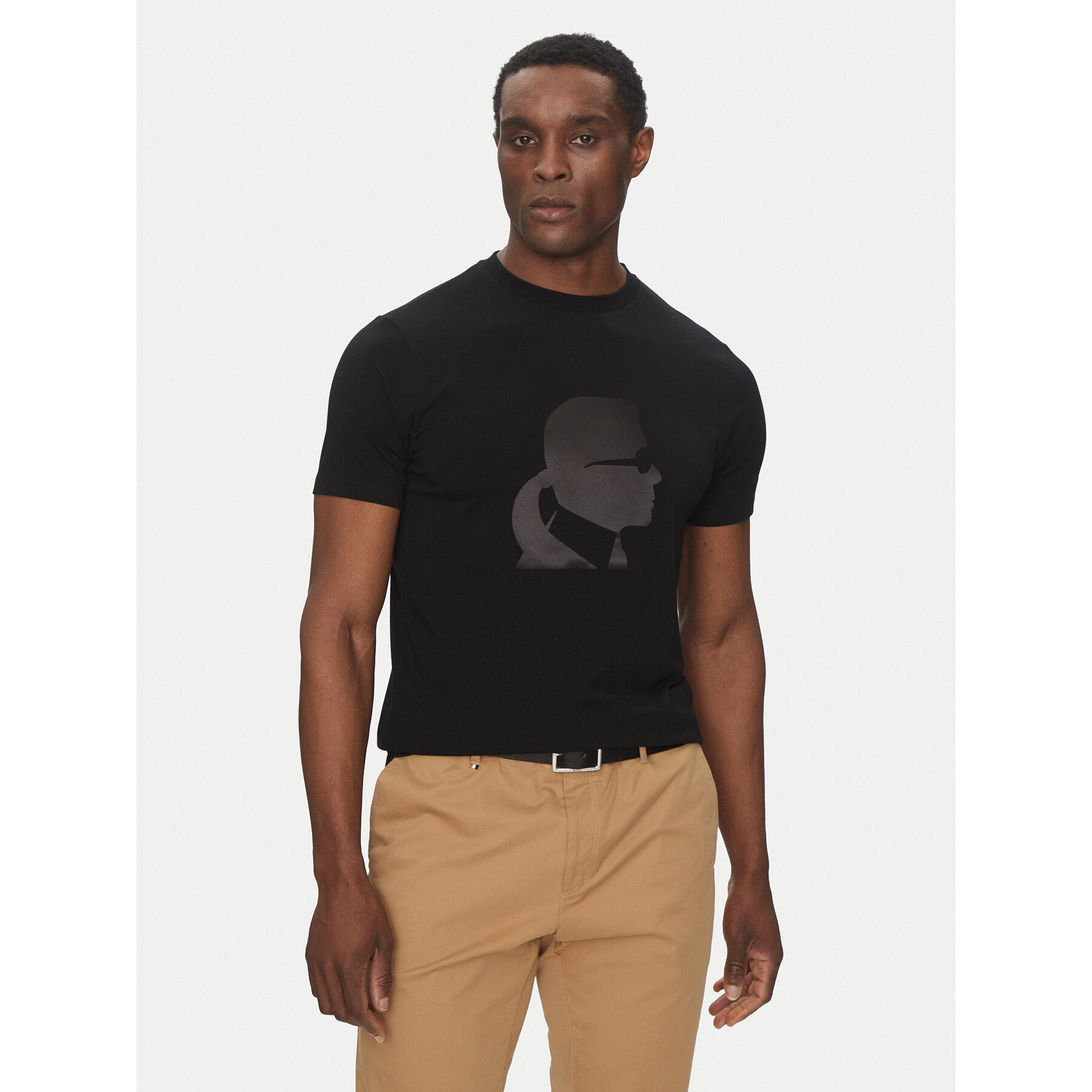 KARL LAGERFELD T-Shirt 755054 552221 Μαύρο Regular Fit