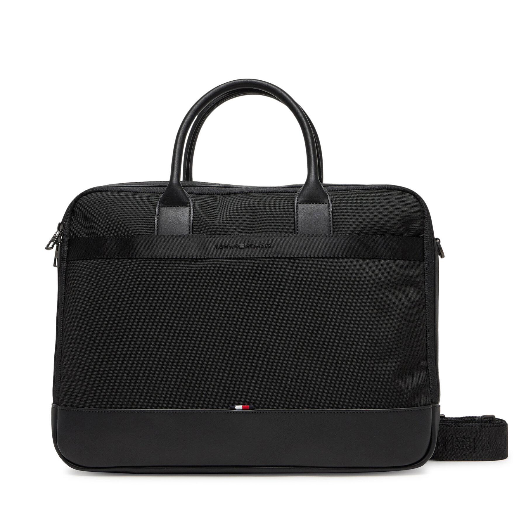 Taška na laptop Tommy Hilfiger Th Nylon Travel Computer Bag AM0AM13470 Čierna