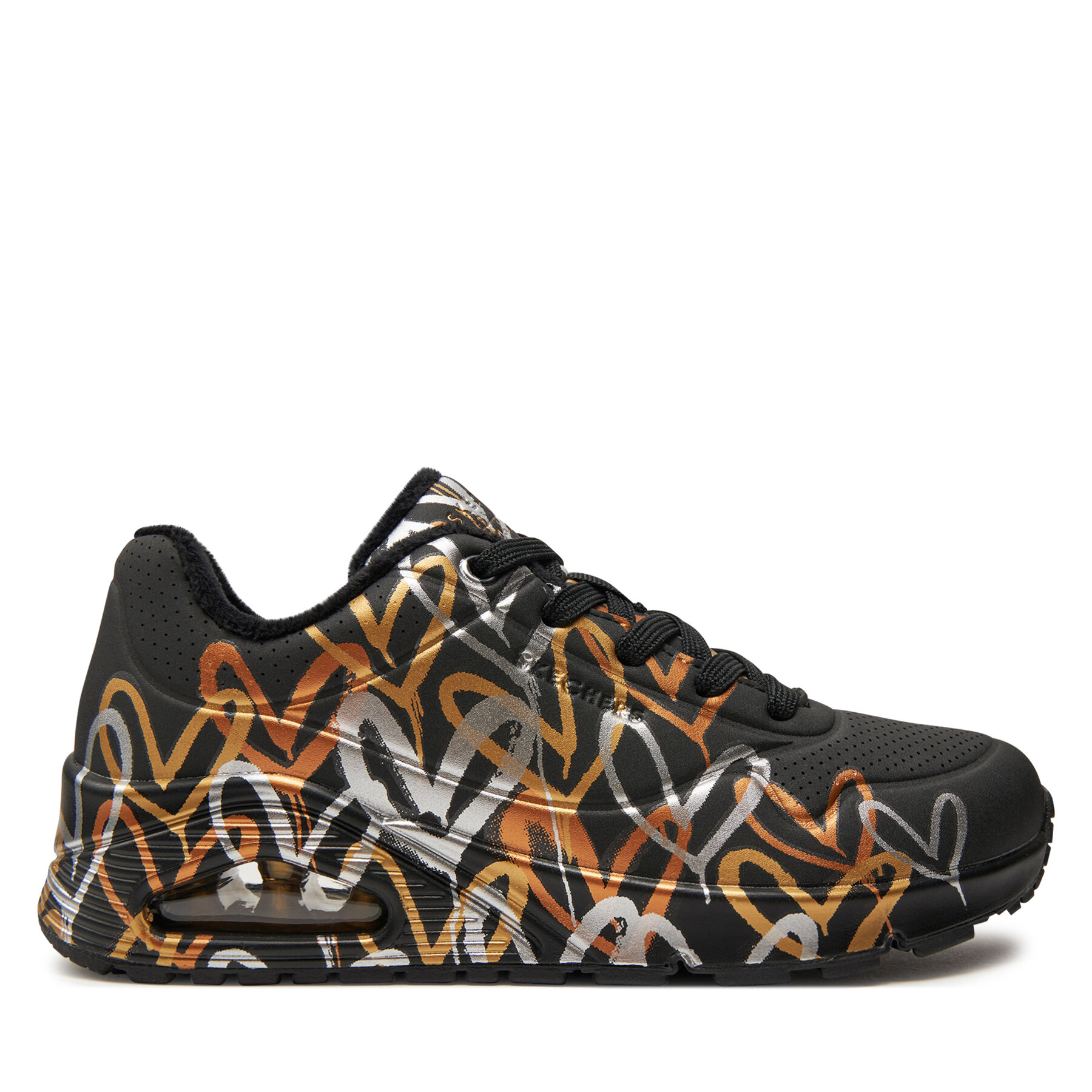Snīkeri Skechers Metallic Love 155523/BKGD Melns