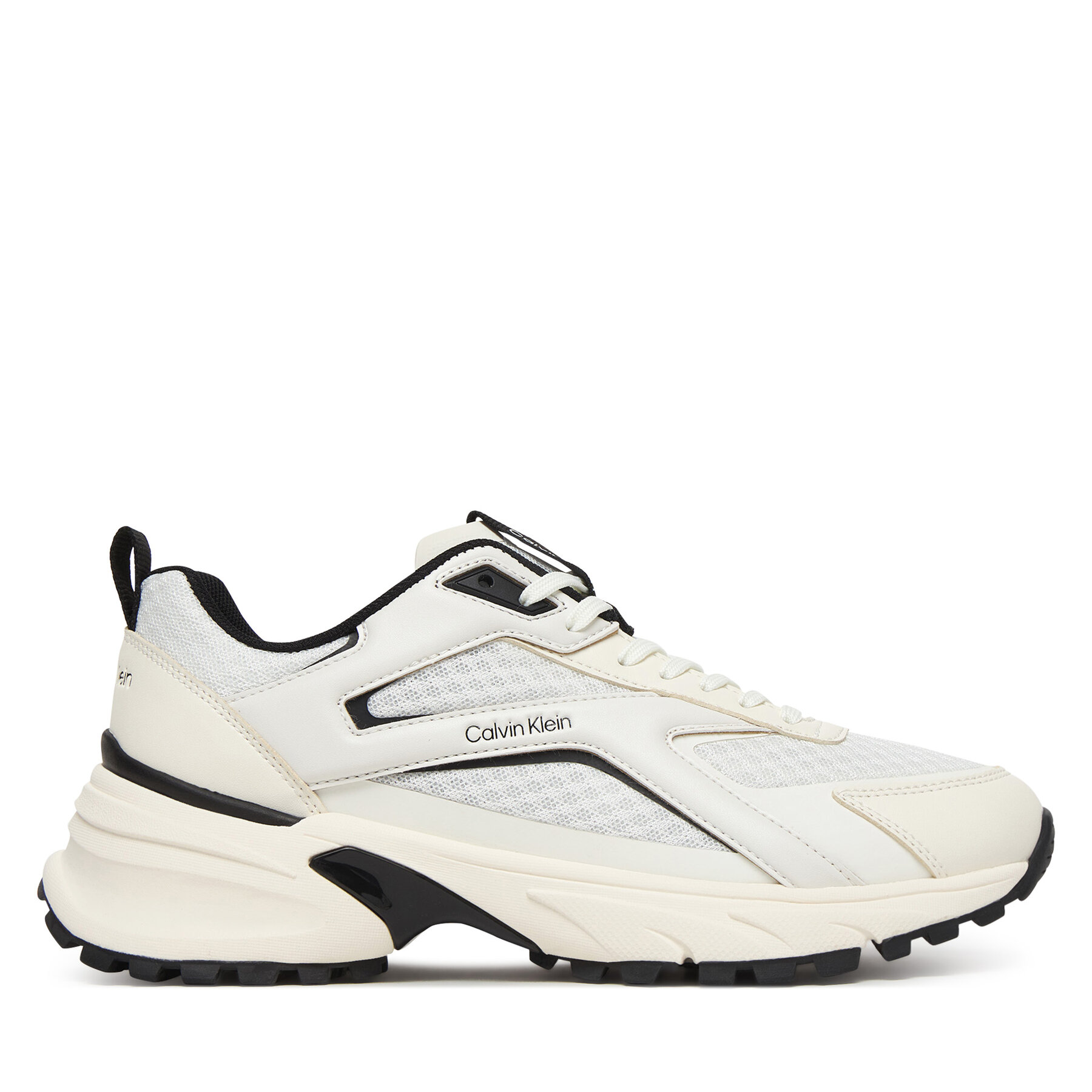 Sneakers Calvin Klein Hike Run Ckstripe Mesh HW0HW03002 Alb