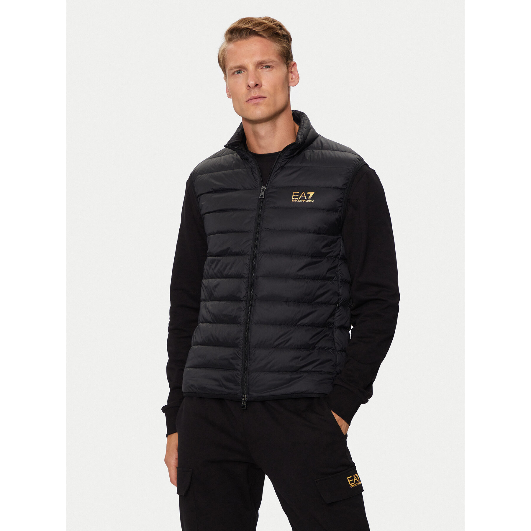 EA7 Emporio Armani Weste 8NPQ06 Pngpz 0208 Schwarz Regular Fit