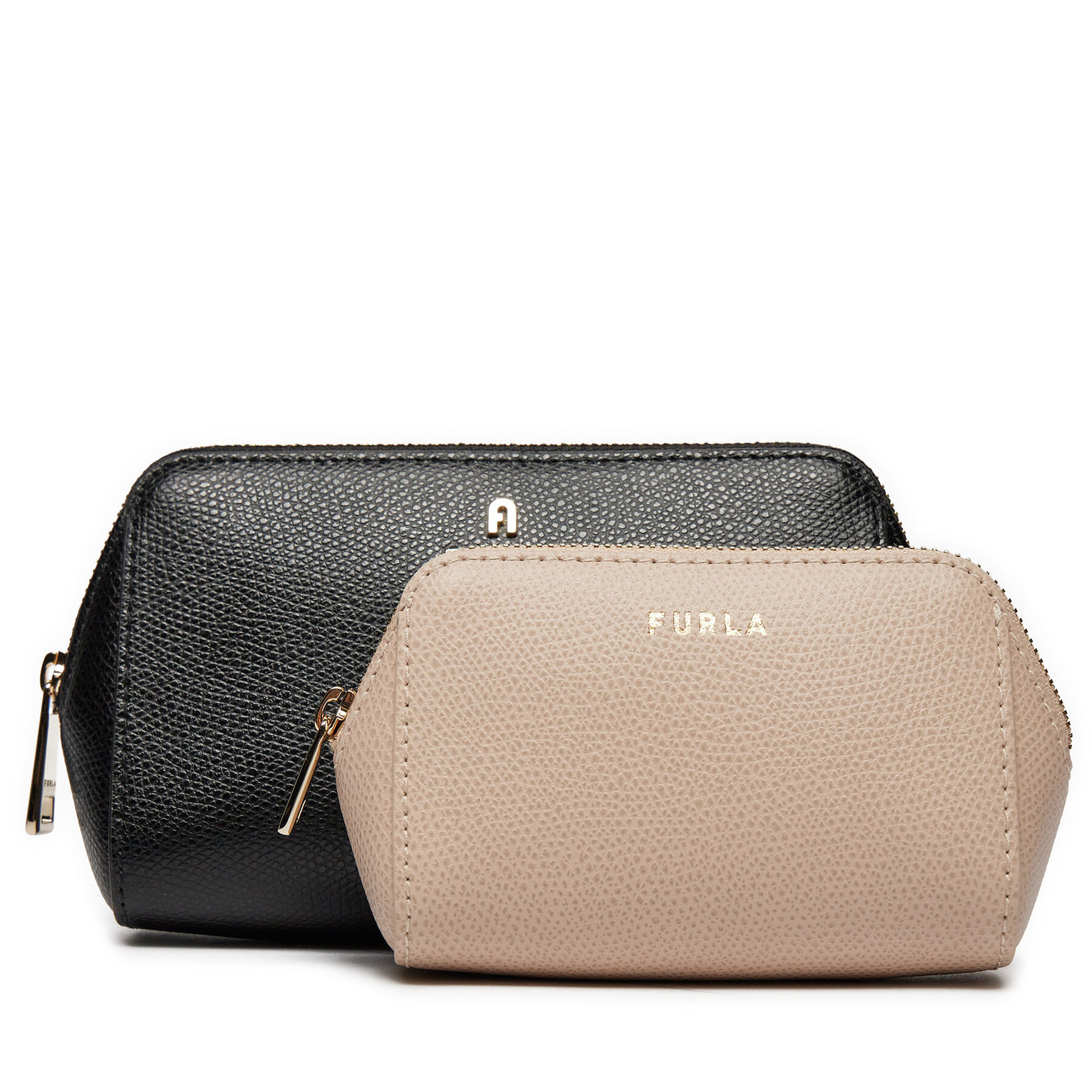 Furla Σετ τσαντάκια καλλυντικών Furla Camelia M Cosmetic Case Set WE00453-ARE000-BBR00-1007 Μαύρο