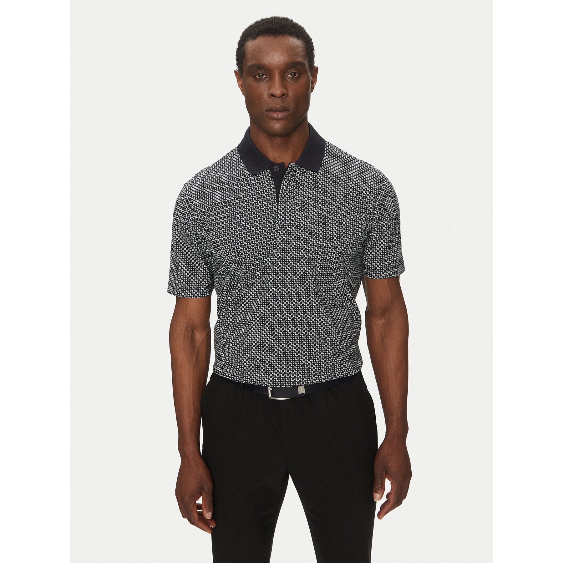 Armani Exchange Polo XM000736 AF10819 FB007 Blu scuro Regular Fit