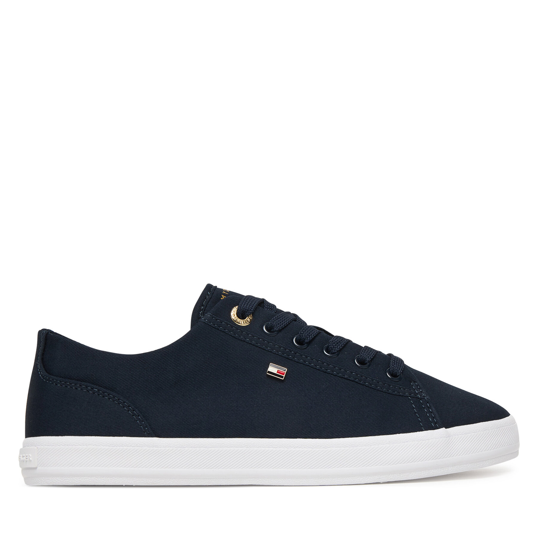 Superge Tommy Hilfiger Th Foxing Sneaker Canvas FW0FW09170 Mornarsko modra