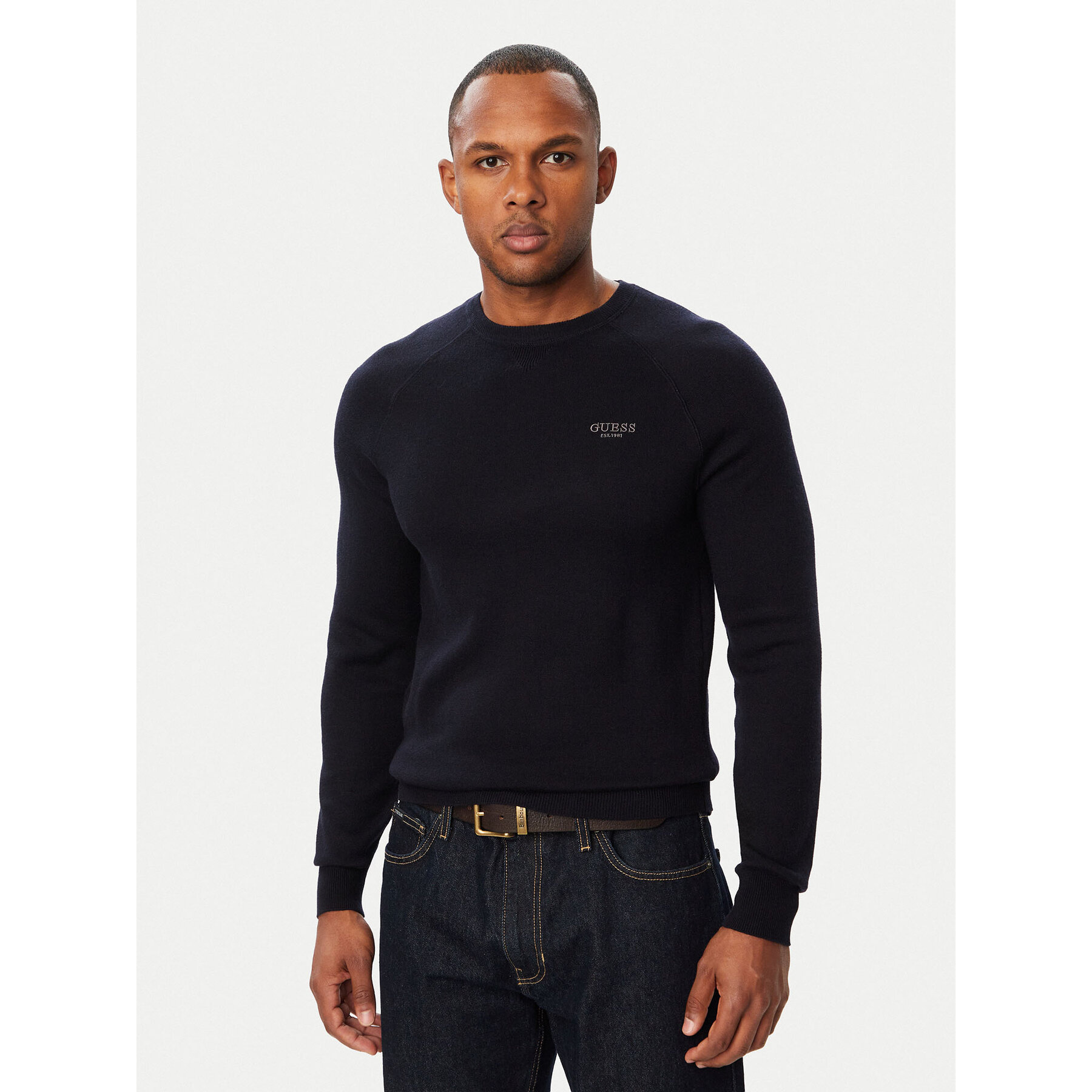 Guess Pullover M6BR13 Z1361 Dunkelblau Regular Fit