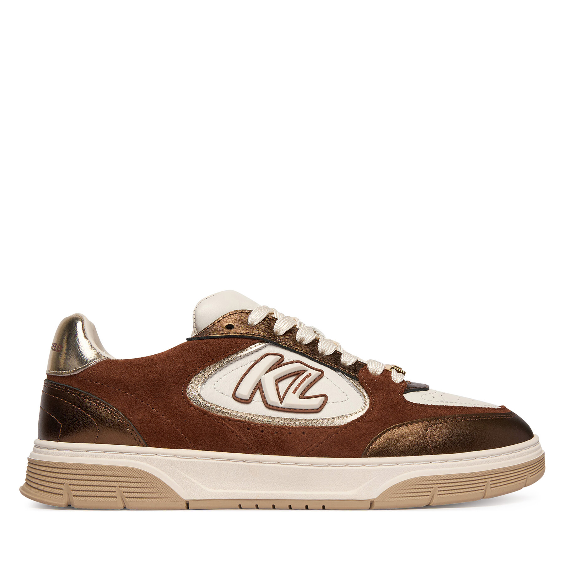 Tenisice KARL LAGERFELD Kourtney KL63025 Smeđa