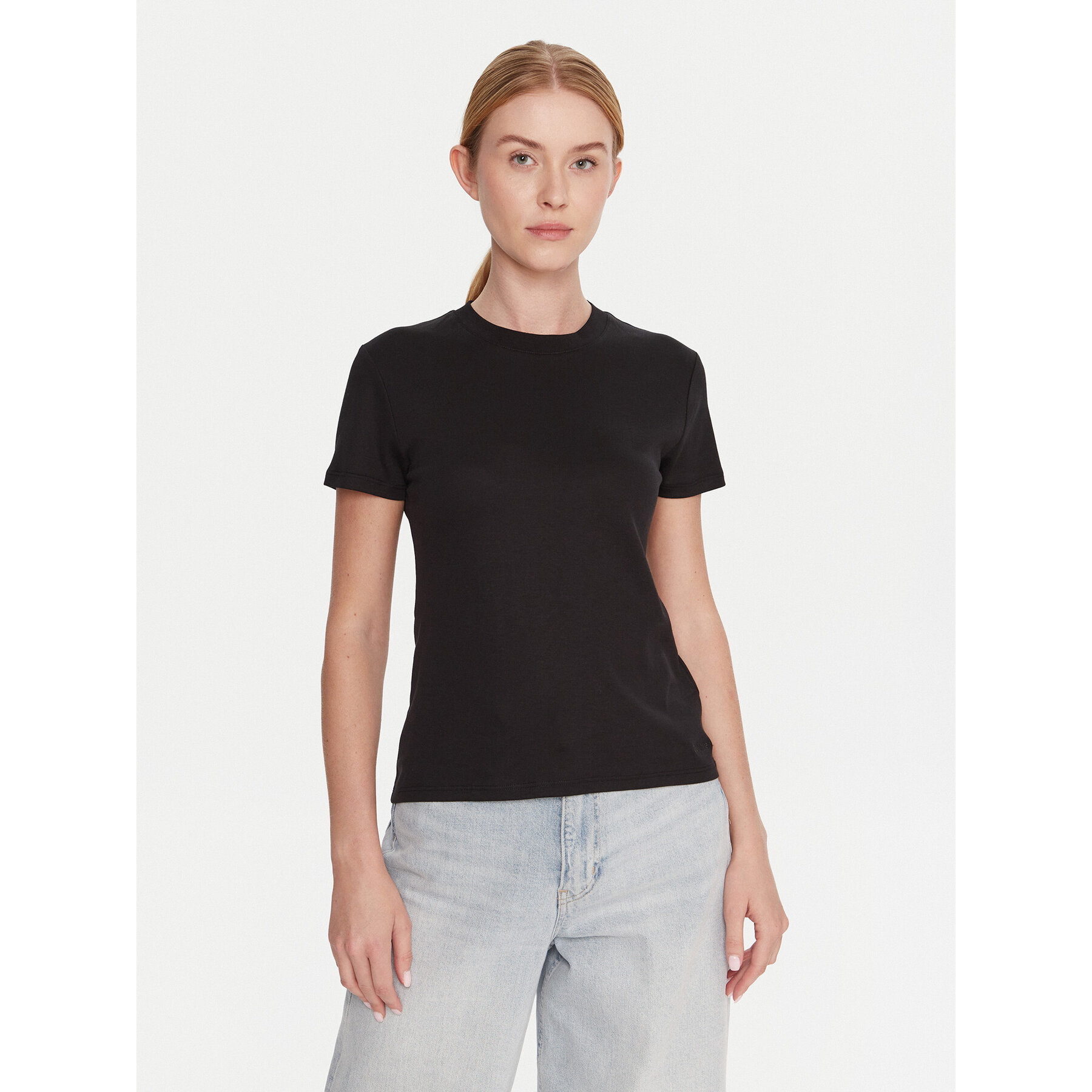 Calvin Klein T-Shirt LV044D201G Schwarz Regular Fit