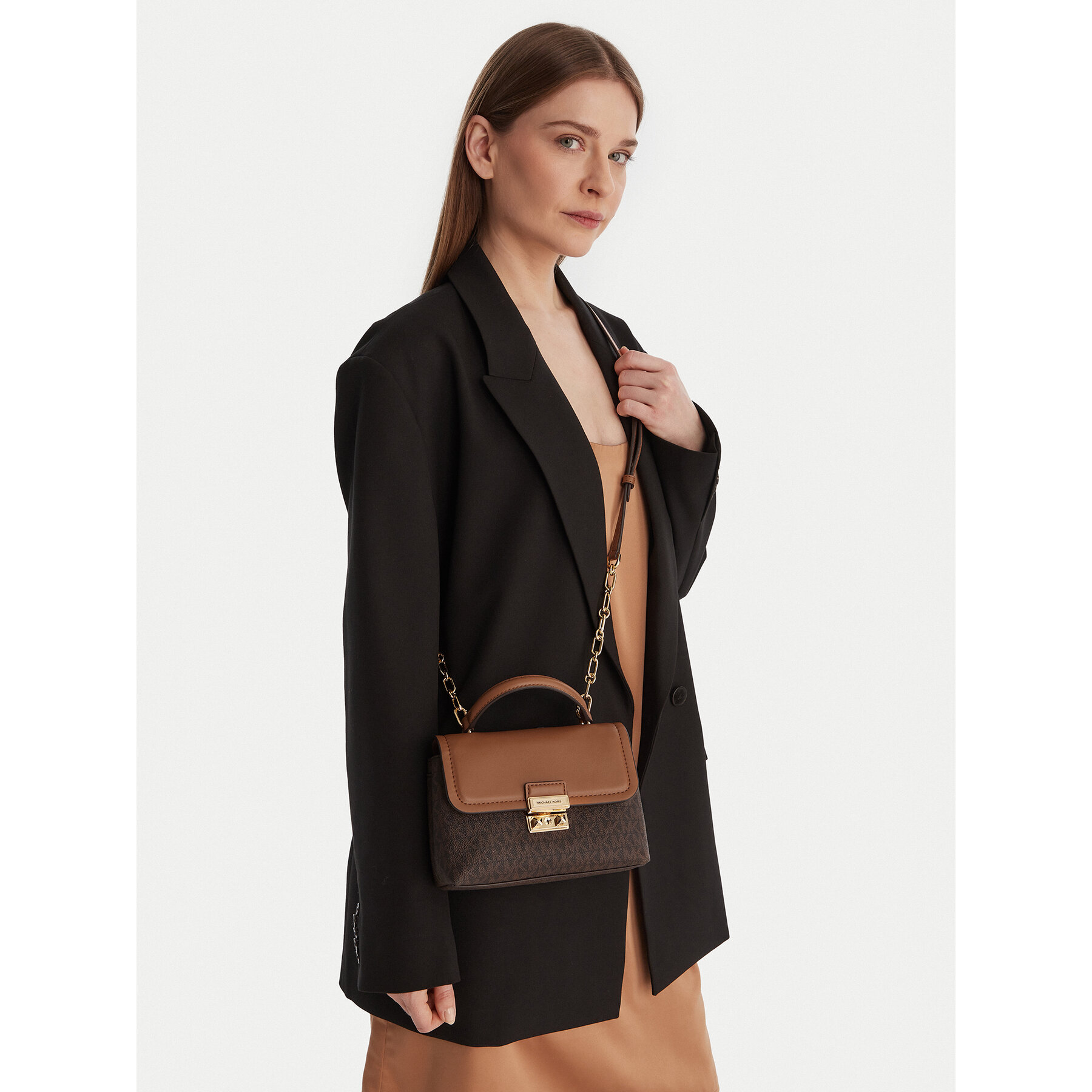 Дамска чанта MICHAEL Michael Kors 32R6G2RC0B Кафяв