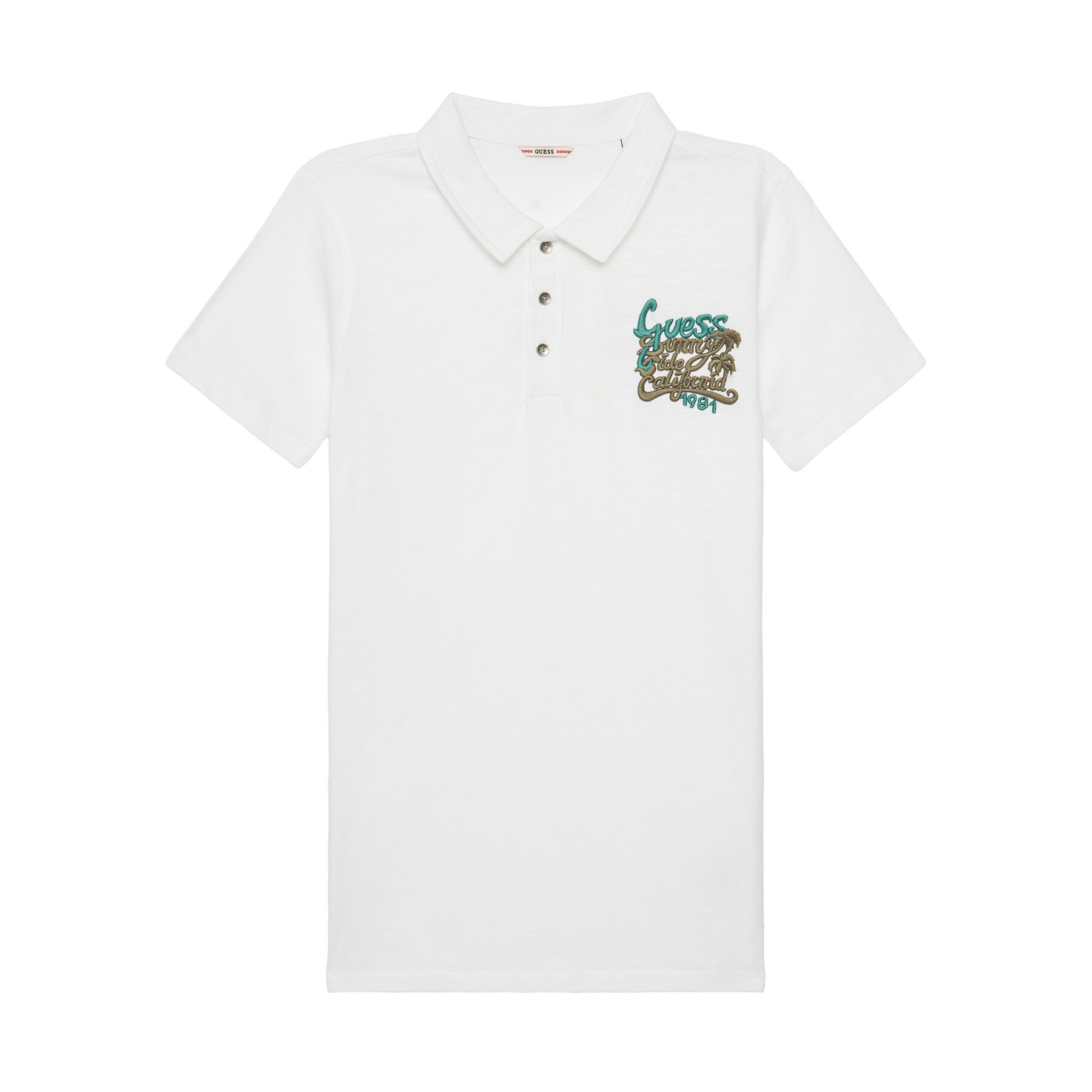 Guess Poloshirt L5GP01 K6XN4 Weiß Regular Fit