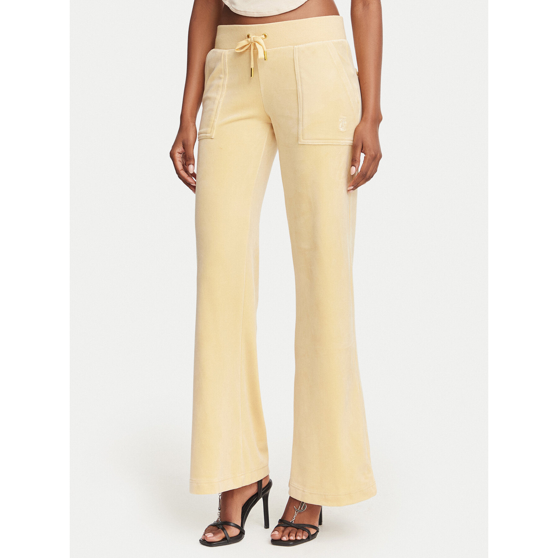 Juicy Couture Donji dio trenerke Layla JCSEBJ001G Žuta Regular Fit