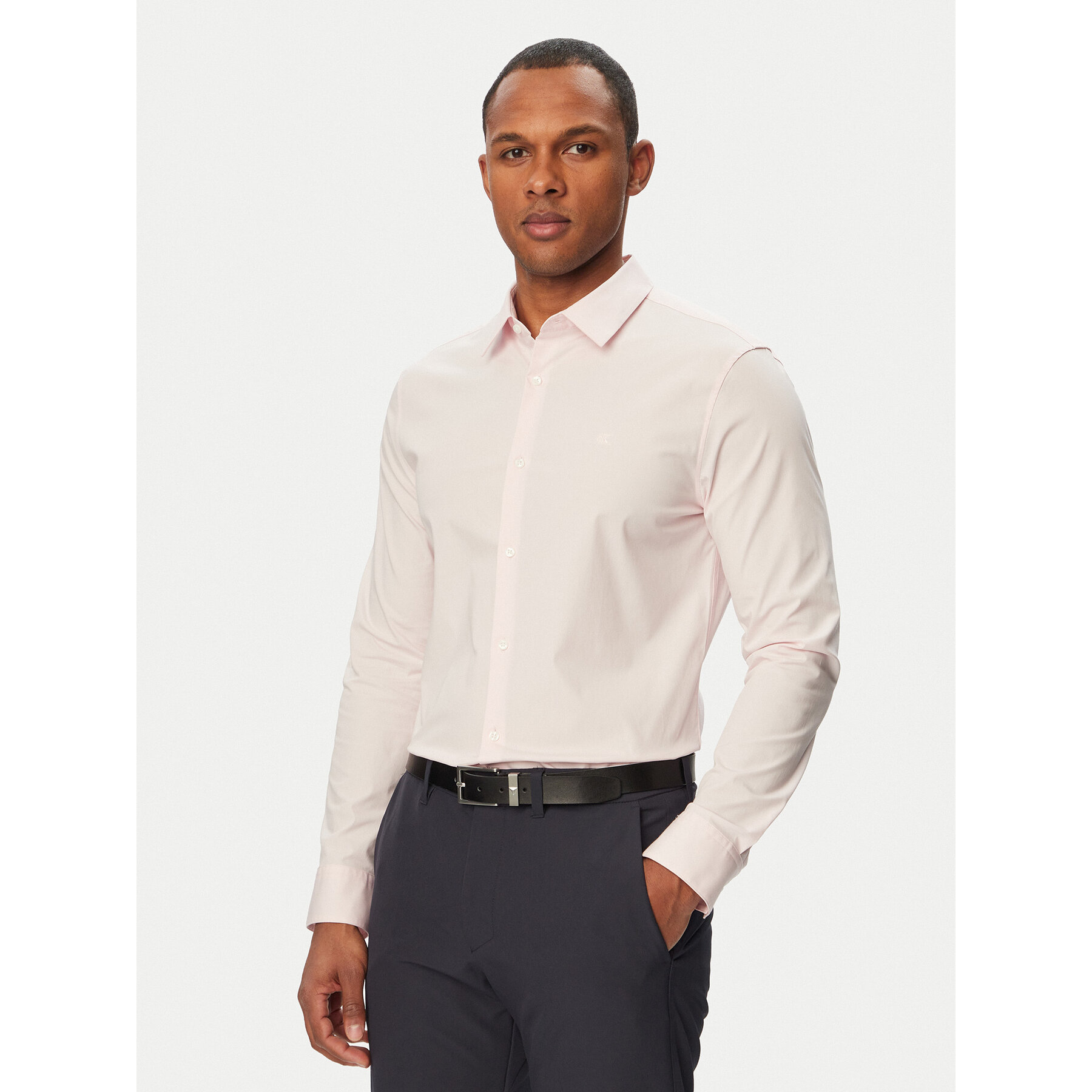 Calvin Klein Hemd LV04LB145G Hellrosa Slim Fit
