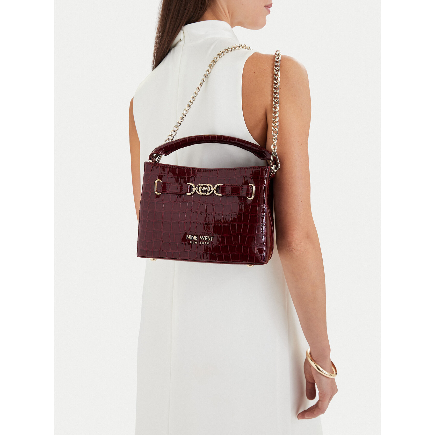 Torbica Nine West EO-CITY GRACE-LDA9420 CROCO Tamno crvena