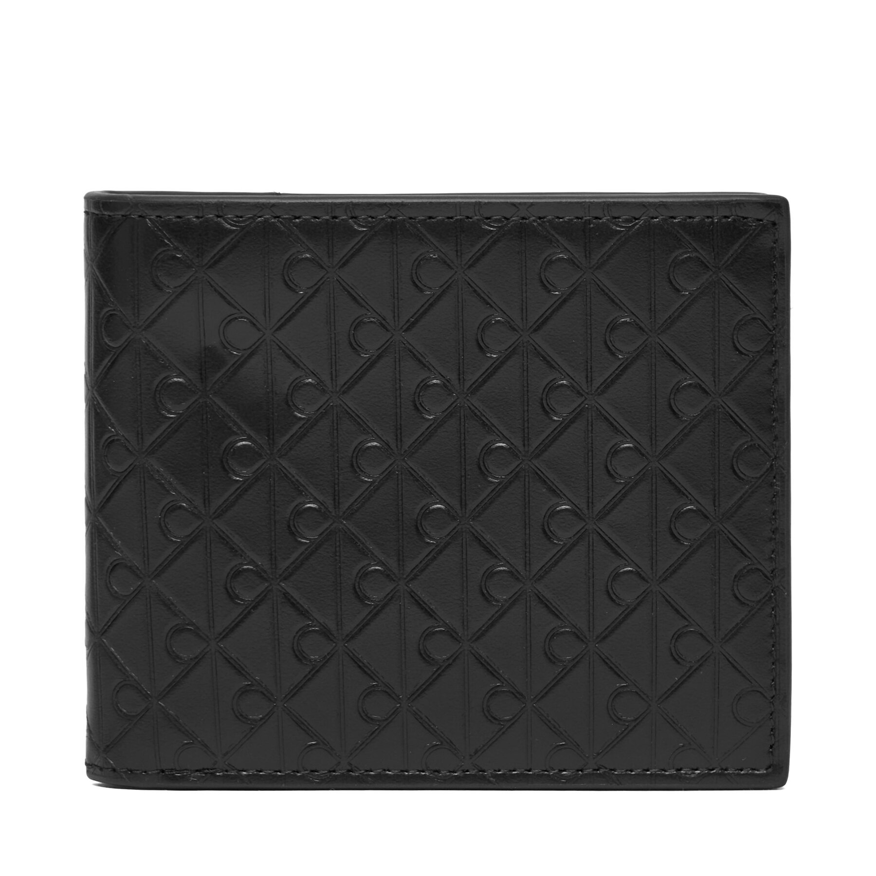 Etui pentru carduri Calvin Klein Embossed Emblem Billfold W/ Coin LV04D1129G Negru