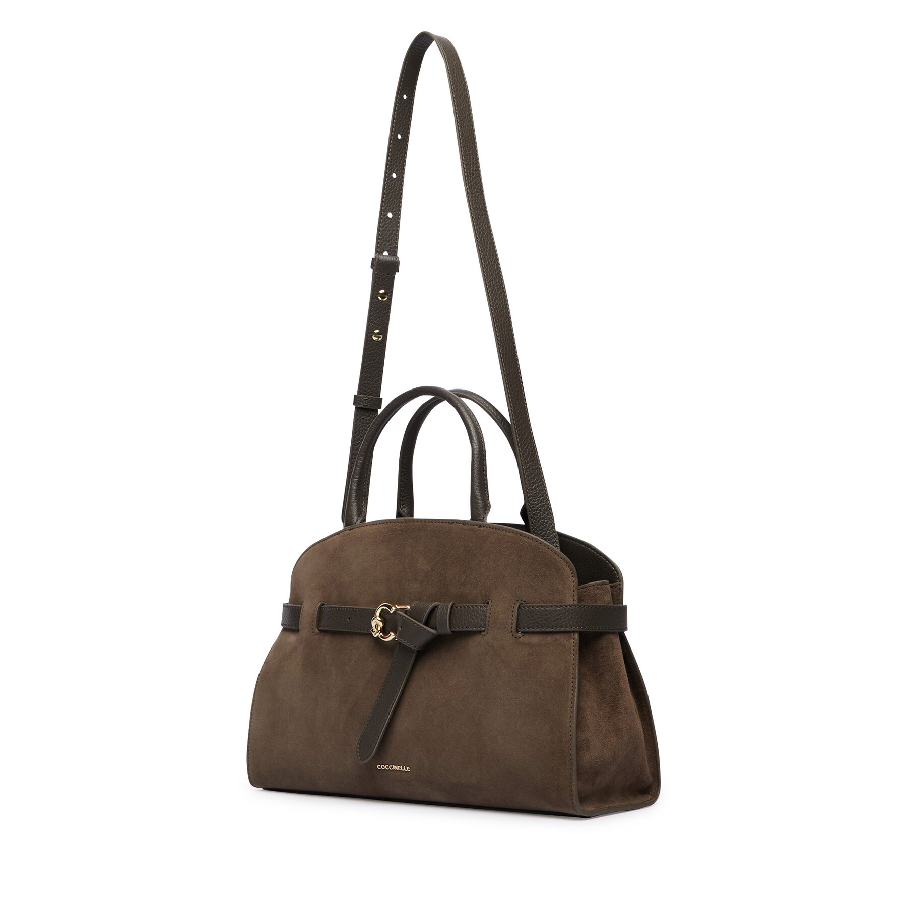 Ročna torba Coccinelle TLB Coccinellesabine Suede Bi E1 TLB 18 04 01 Khaki