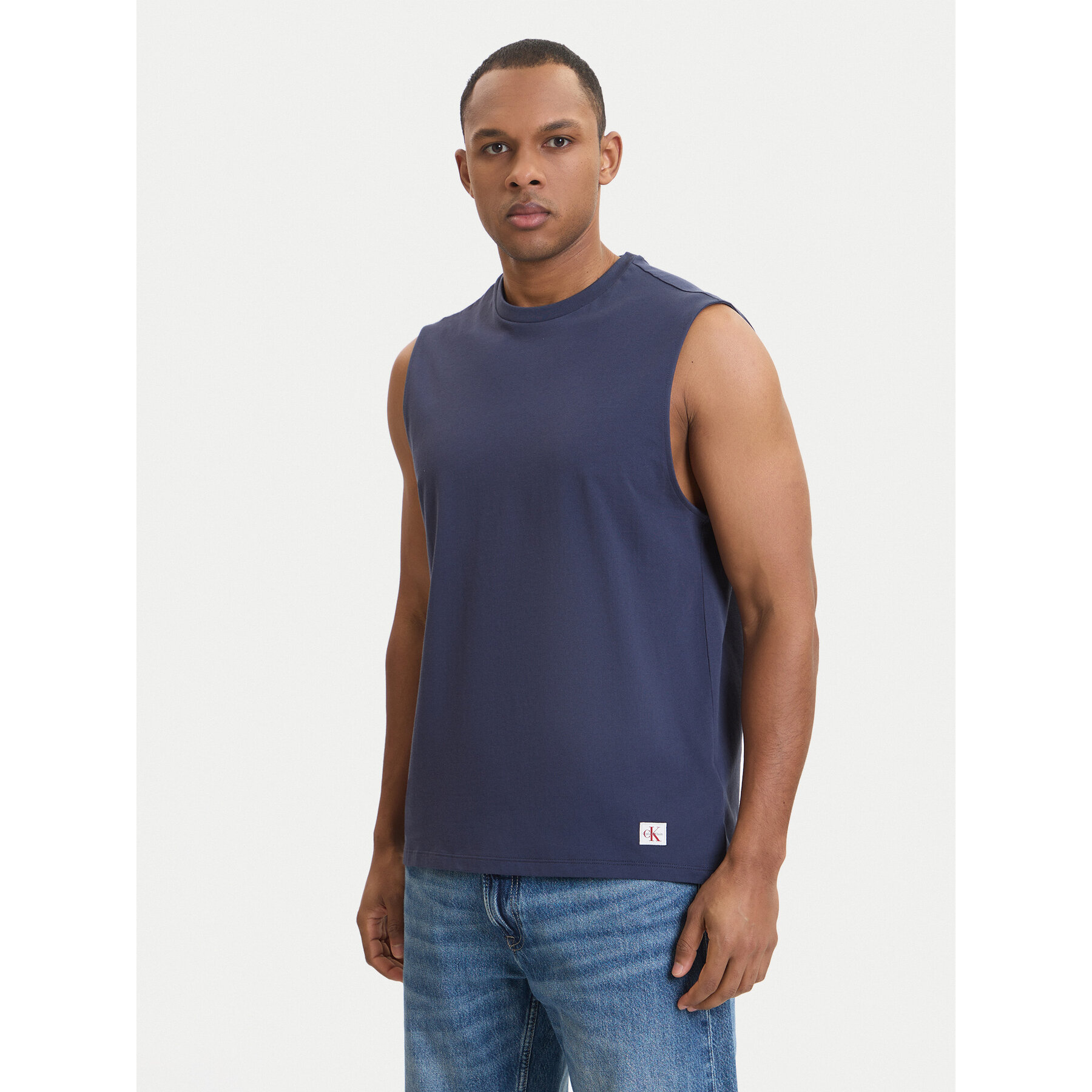 Calvin Klein Jeans Tank-Top LV04RF273G Dunkelblau Slim Fit