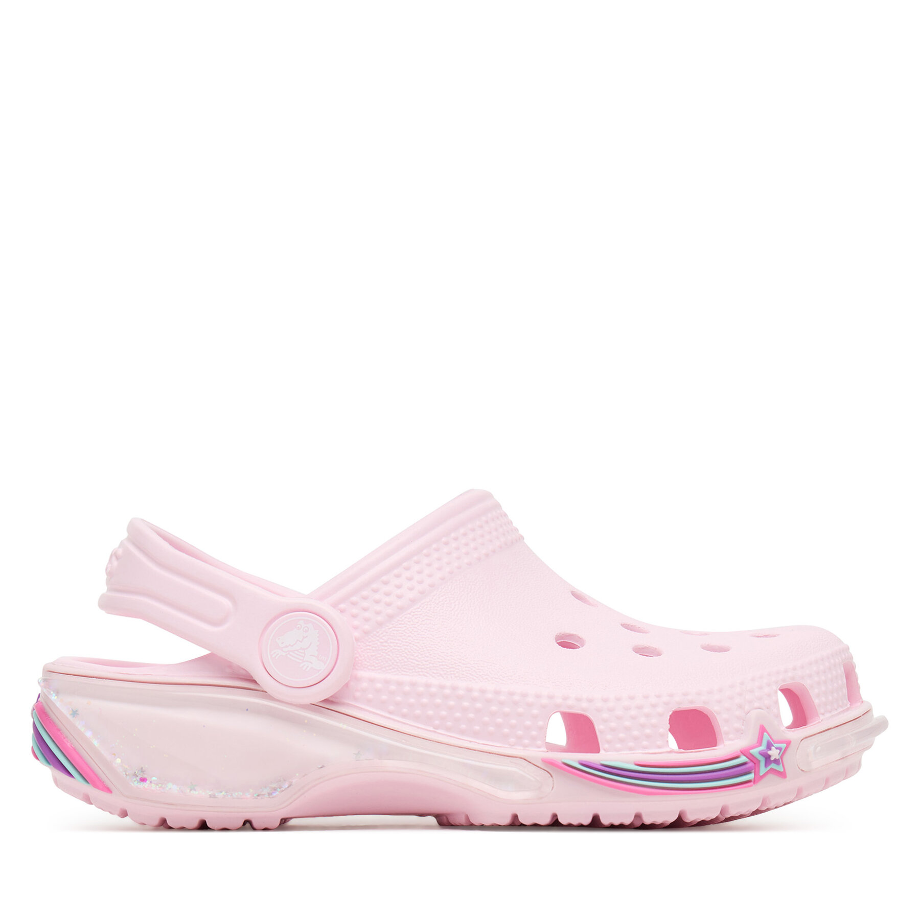 Papucs Crocs Classic Star Sparkle Shaker Clog 211620 Rózsaszín