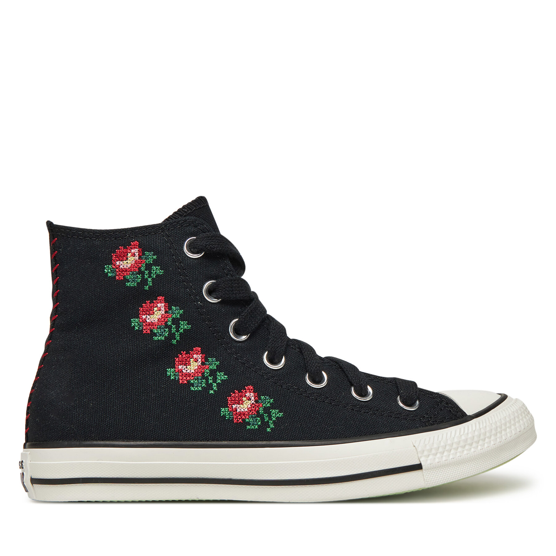 Sneakers Converse Chuck Taylor All Star Rose Cross Stitch A13657C Μαύρο