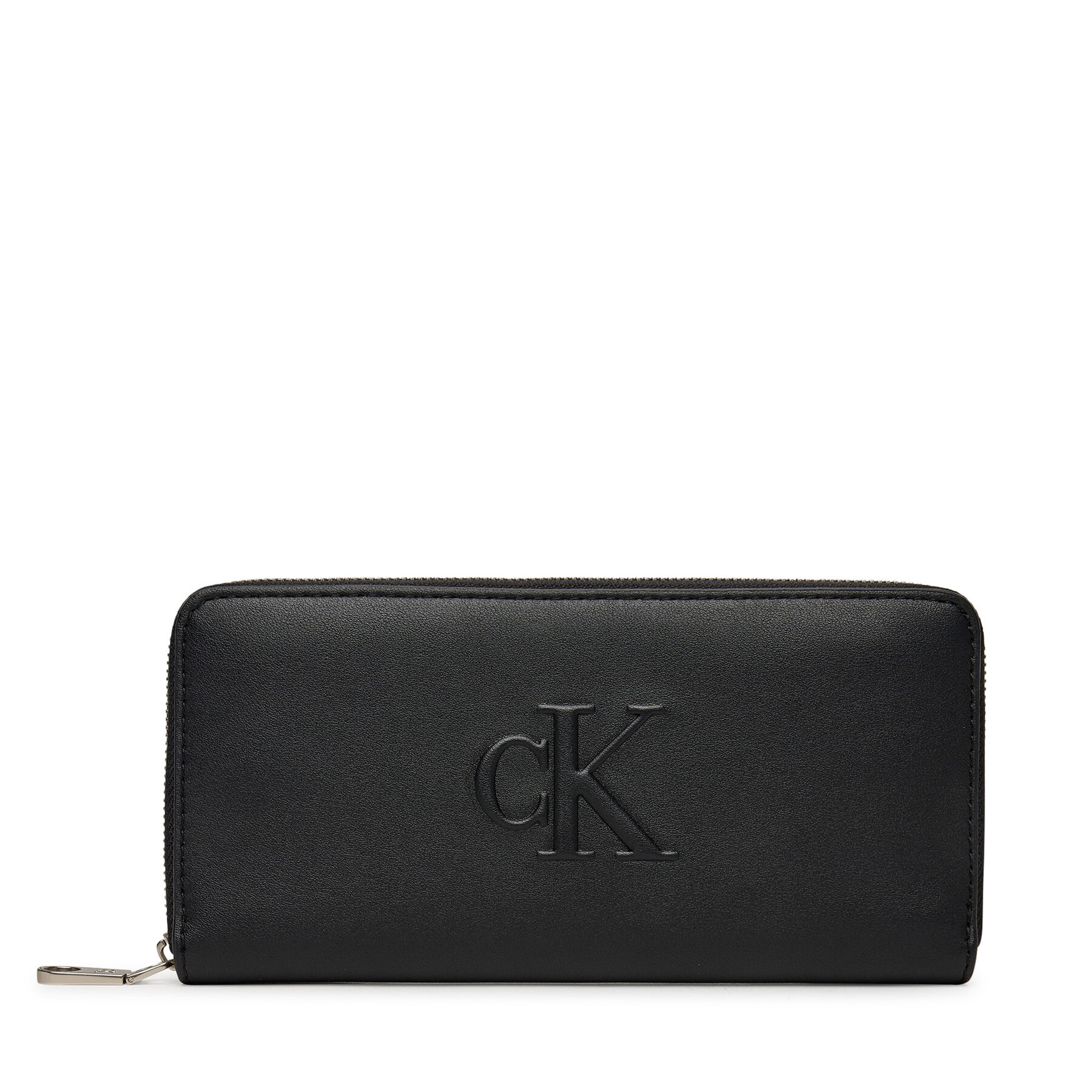 Nagy női pénztárca Calvin Klein Jeans Sculpted Zip Around LV04K1005G Fekete