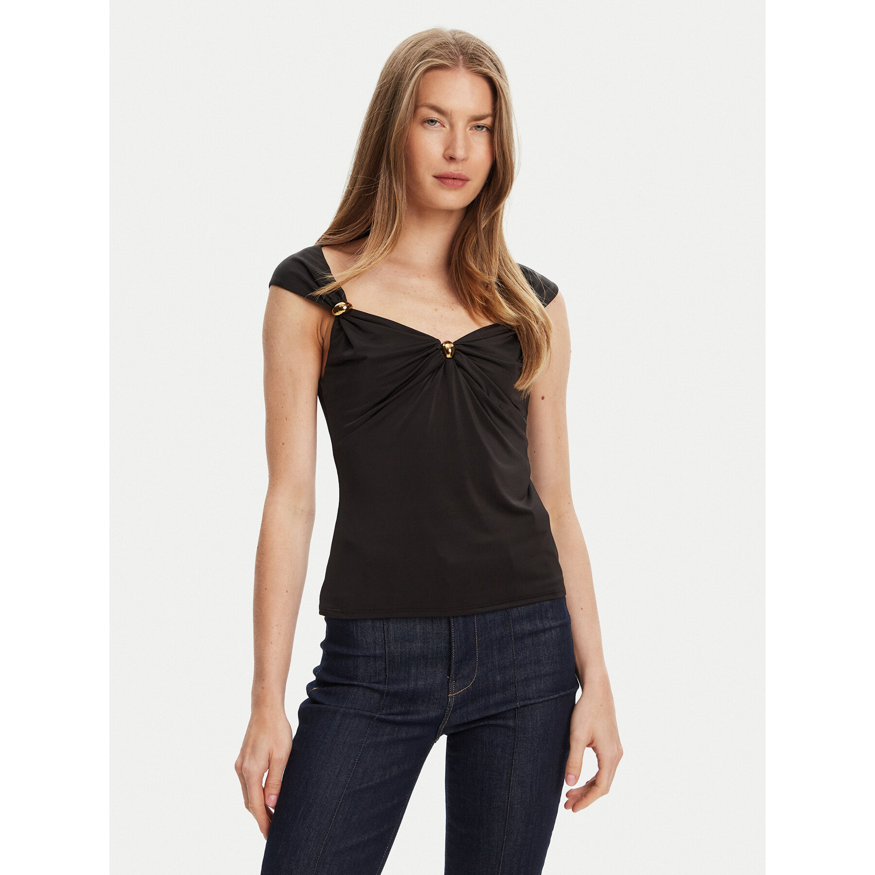 Marciano Guess Marciano Guess Τοπ 5YGP03 6259A Μαύρο Regular Fit