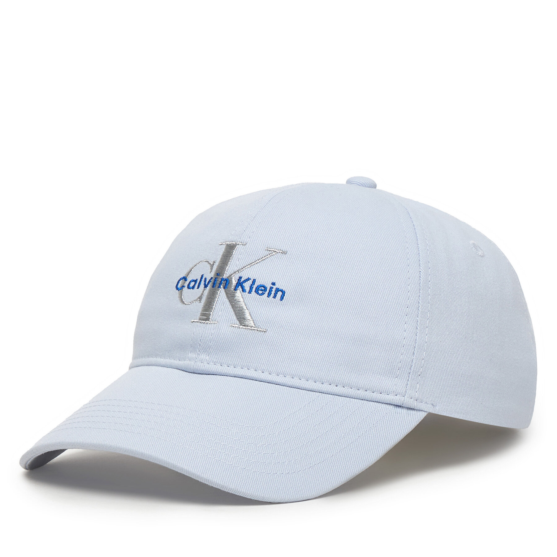 Șapcă Calvin Klein Monologo Embroidery Baseball Hat LV04K5026G Albastru celest