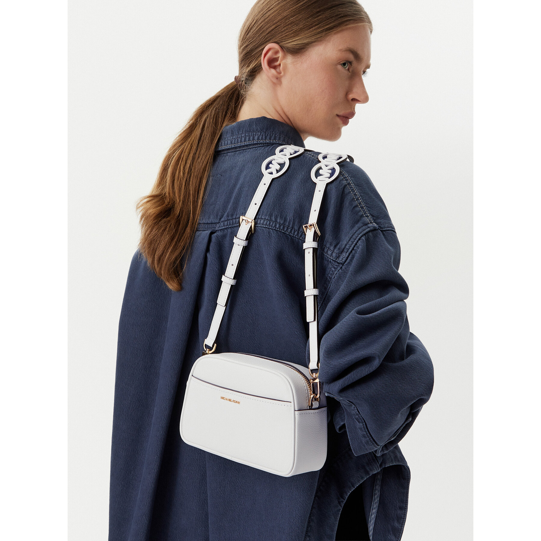 Kabelka MICHAEL Michael Kors 32S6GJ6C5L Biela