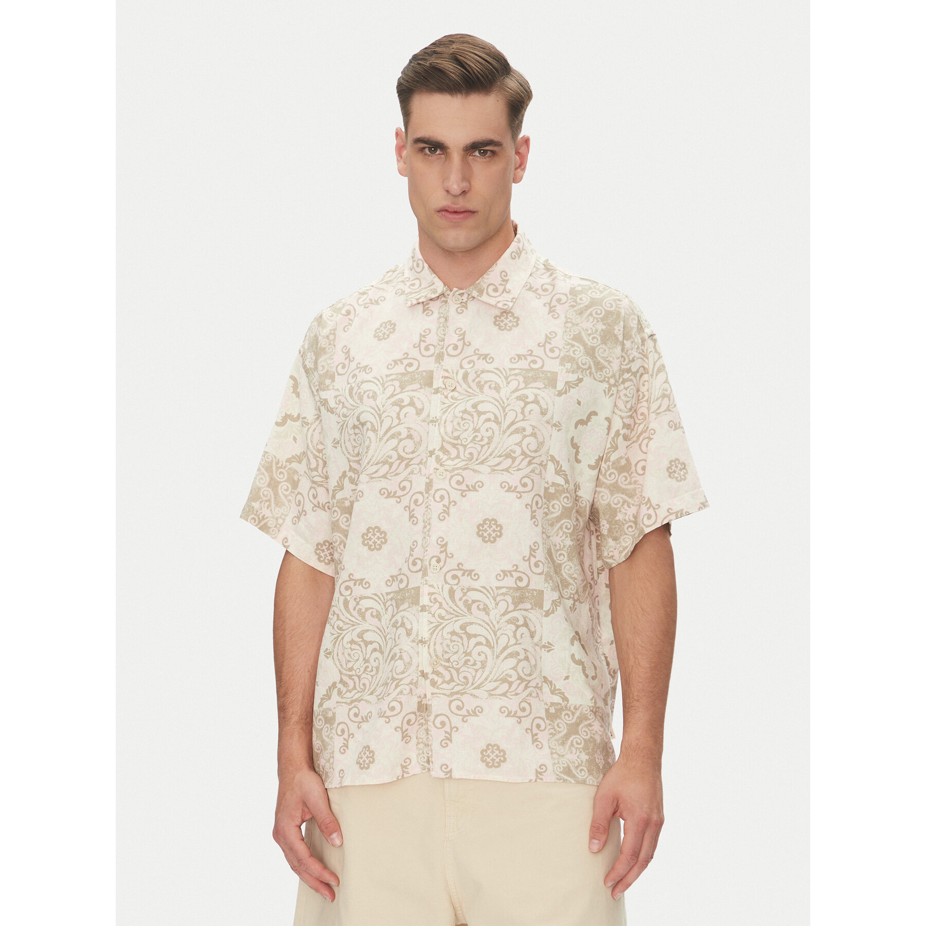 Jack & Jones Hemd Hydra 12277225 Beige Relaxed Fit