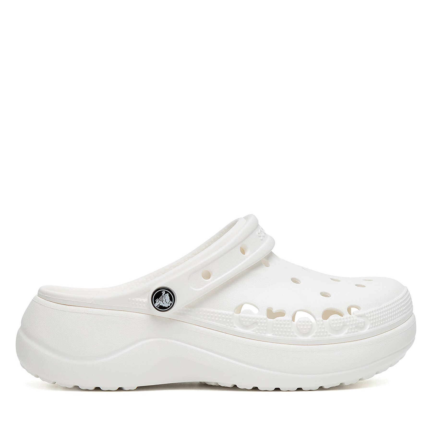 Mules / sandales de bain Crocs BAYA PLATFORM CLOG 208186-100 Blanc