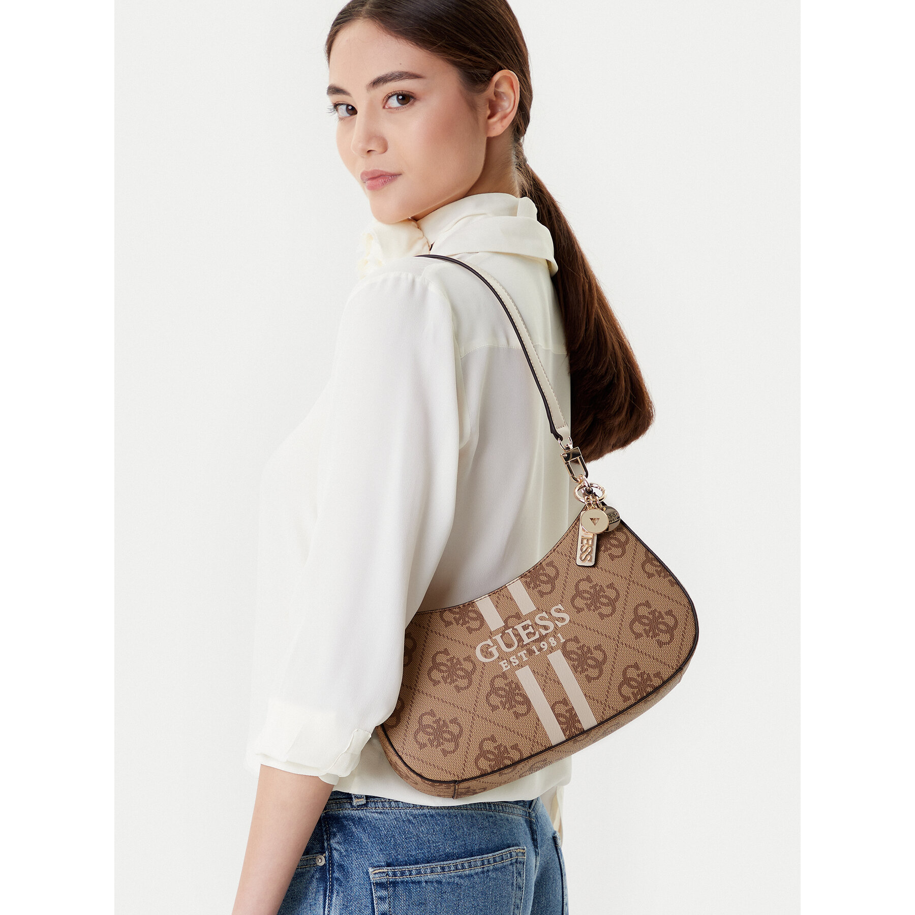 Geantă Guess HWOS96 72180 Bej