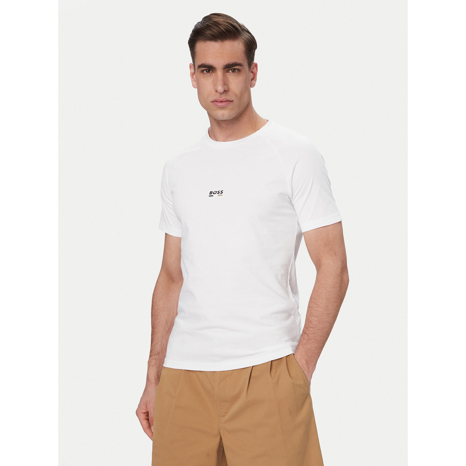 Boss T-Shirt 50517970 Weiß Slim Fit