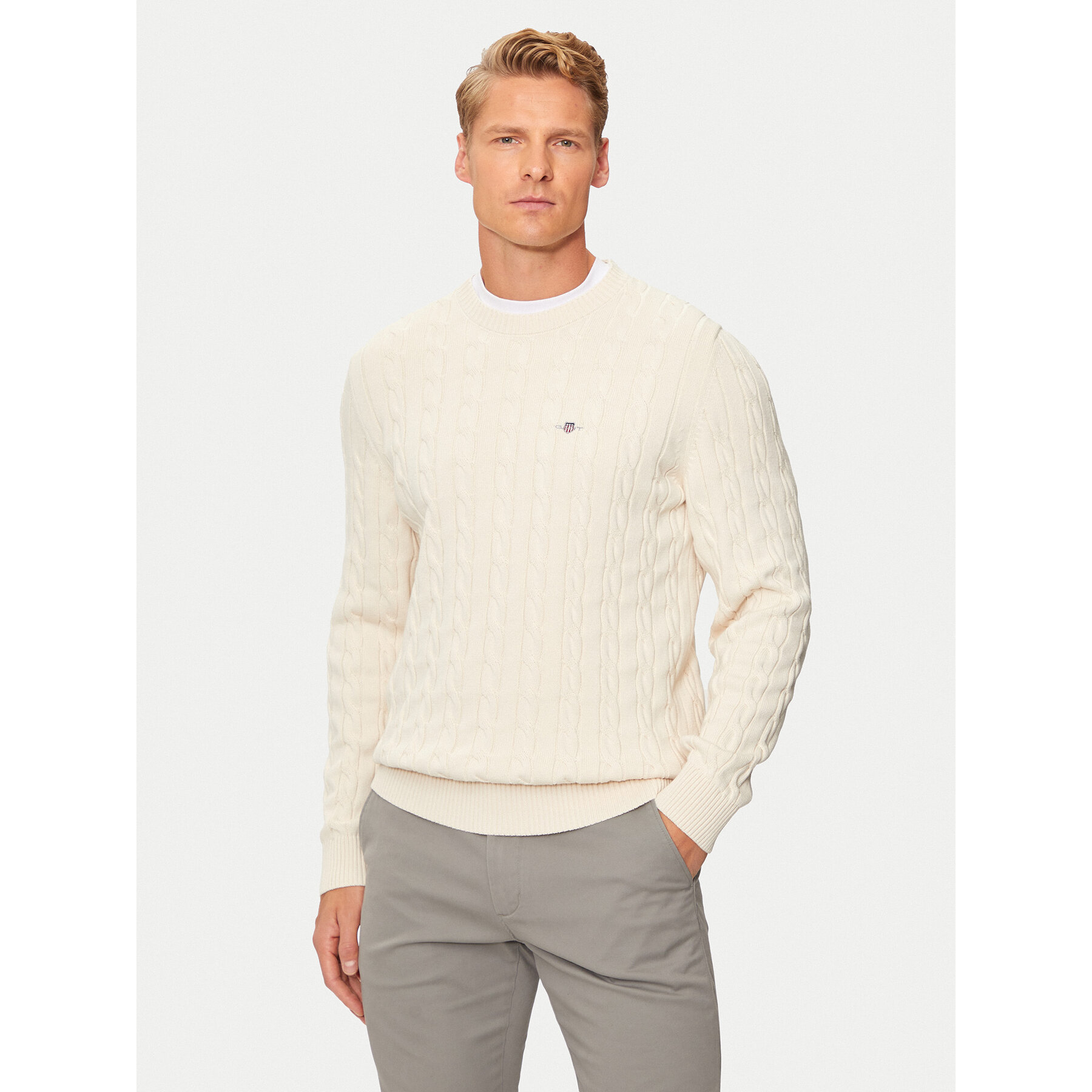 Gant Pullover 8050601 Beige Regular Fit