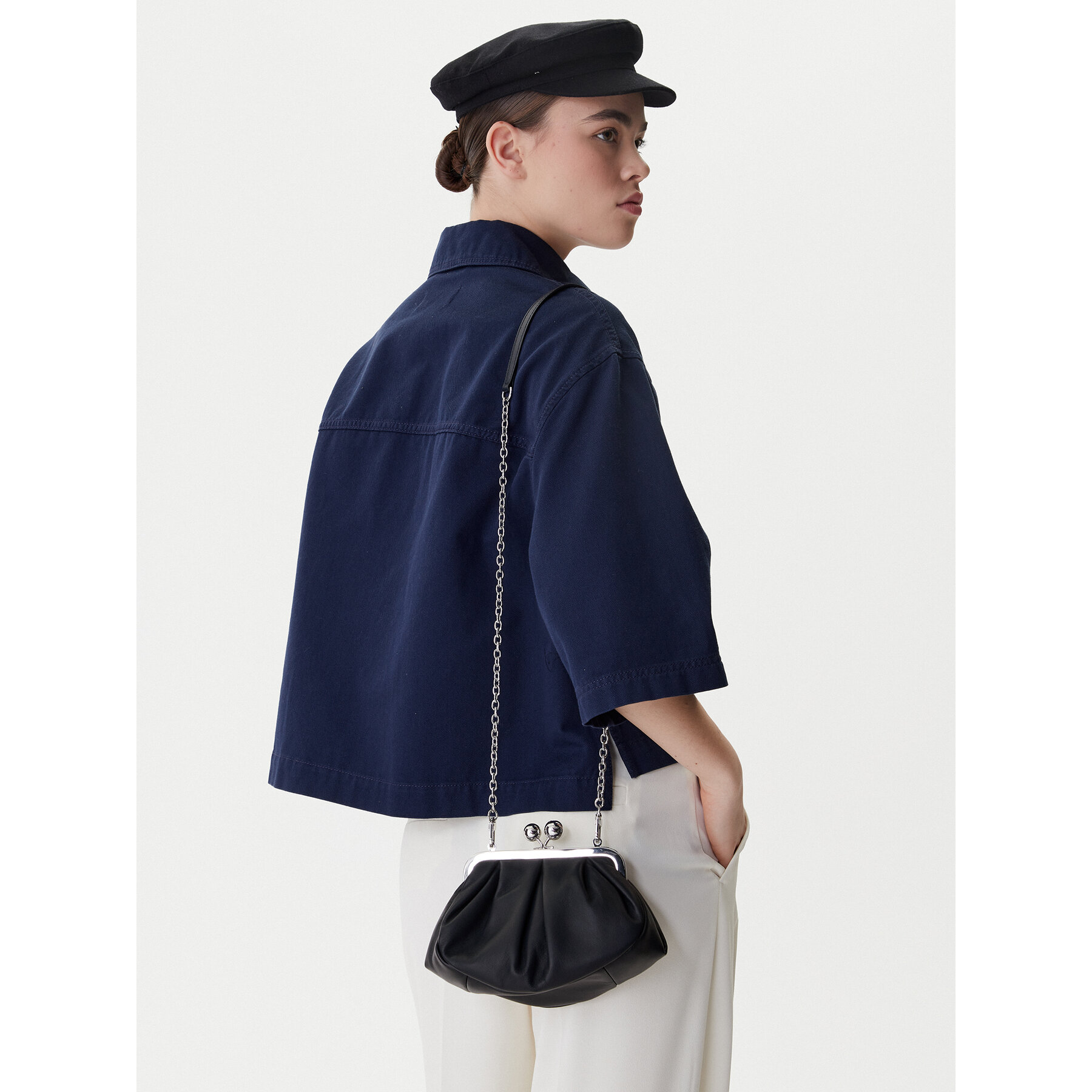 Geantă Weekend Max Mara 2615511164600 Bleumarin