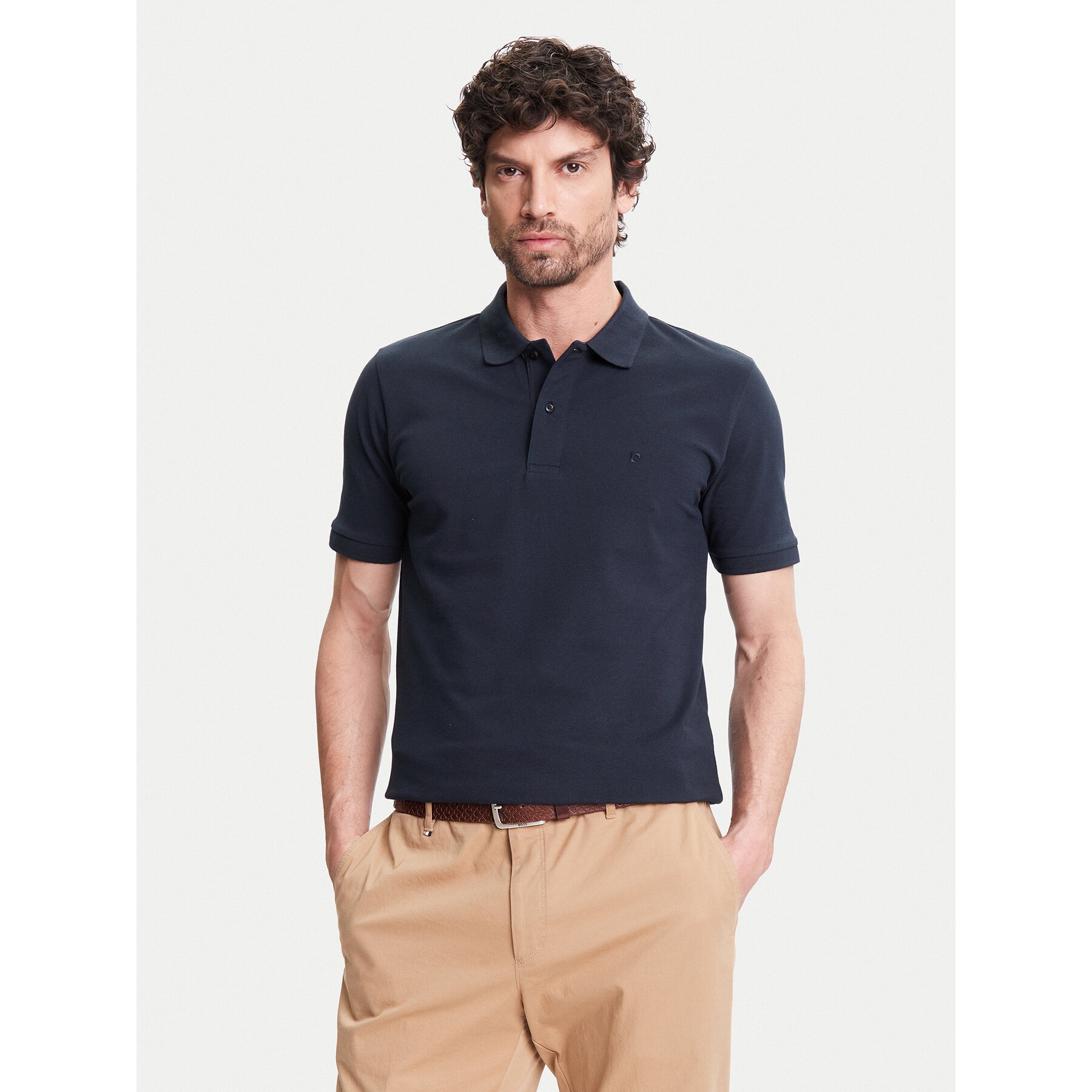 Pierre Cardin Polo C5 21354.2110 Σκούρο μπλε Regular Fit