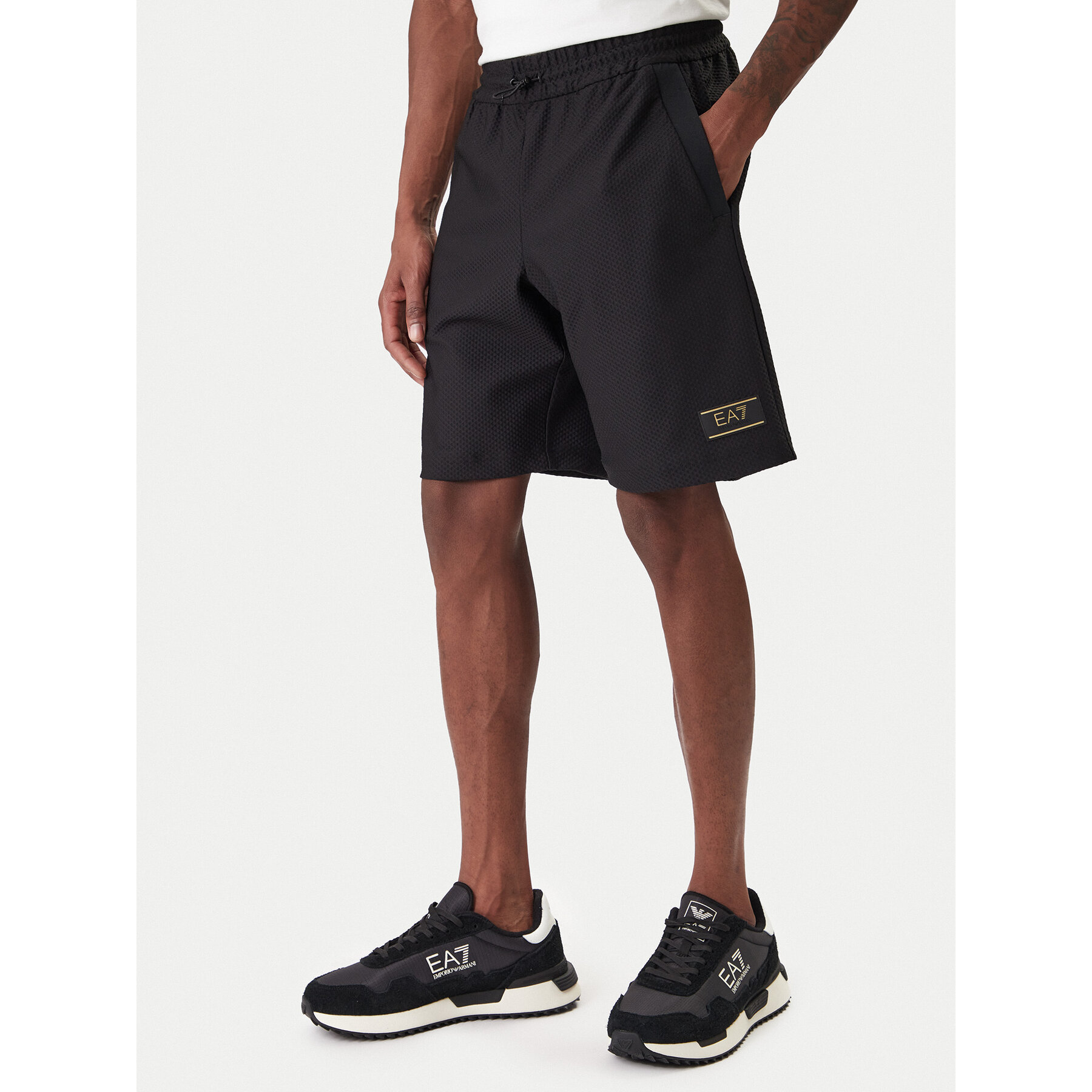 EA7 Emporio Armani Sportshorts 7M001340 AF21099 UC001 Schwarz Regular Fit