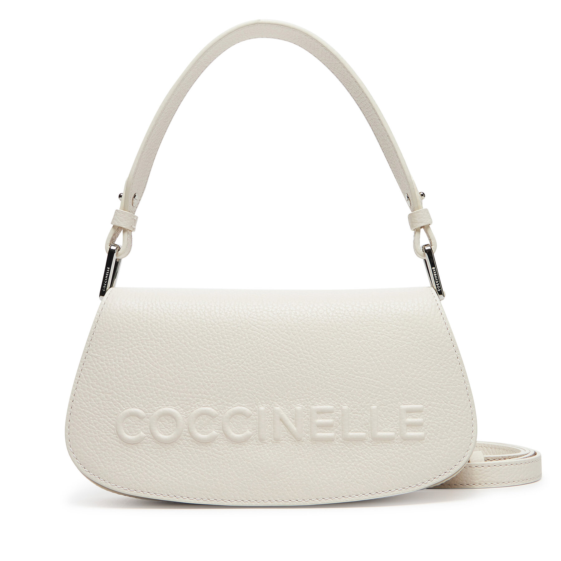 Geantă Coccinelle QBB Coccinelle Myrtha Maxi Logo E5 QBB 52 01 01 Alb