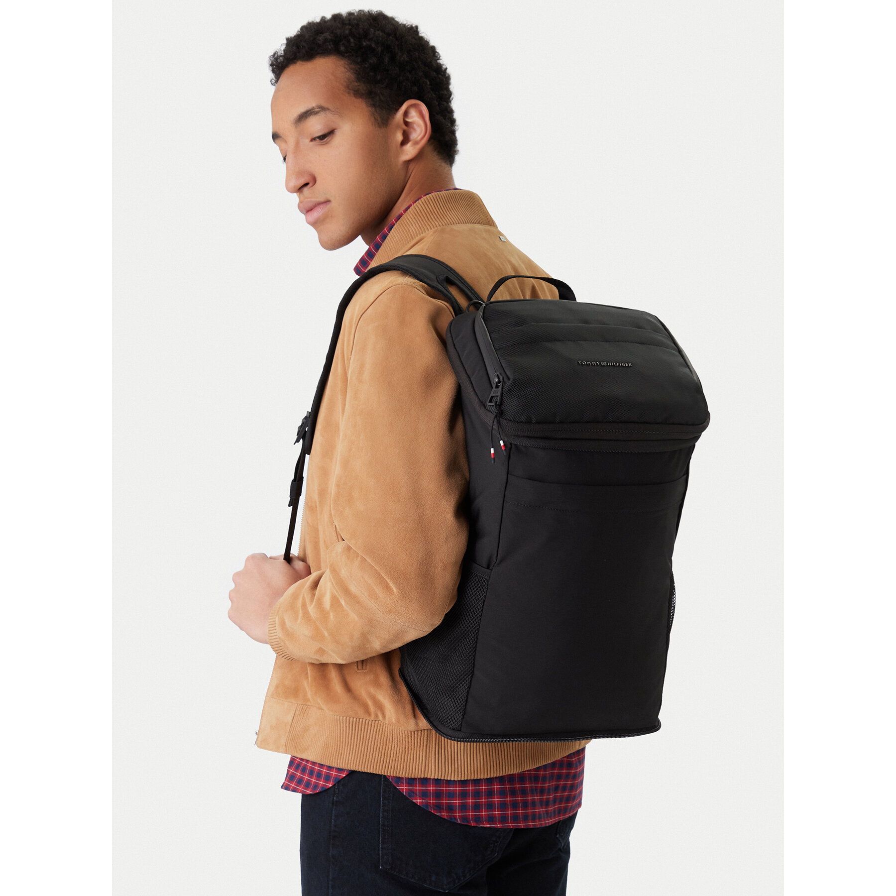 Nahrbtnik Tommy Hilfiger Th Travel Packable Backpack AM0AM14037 Črna