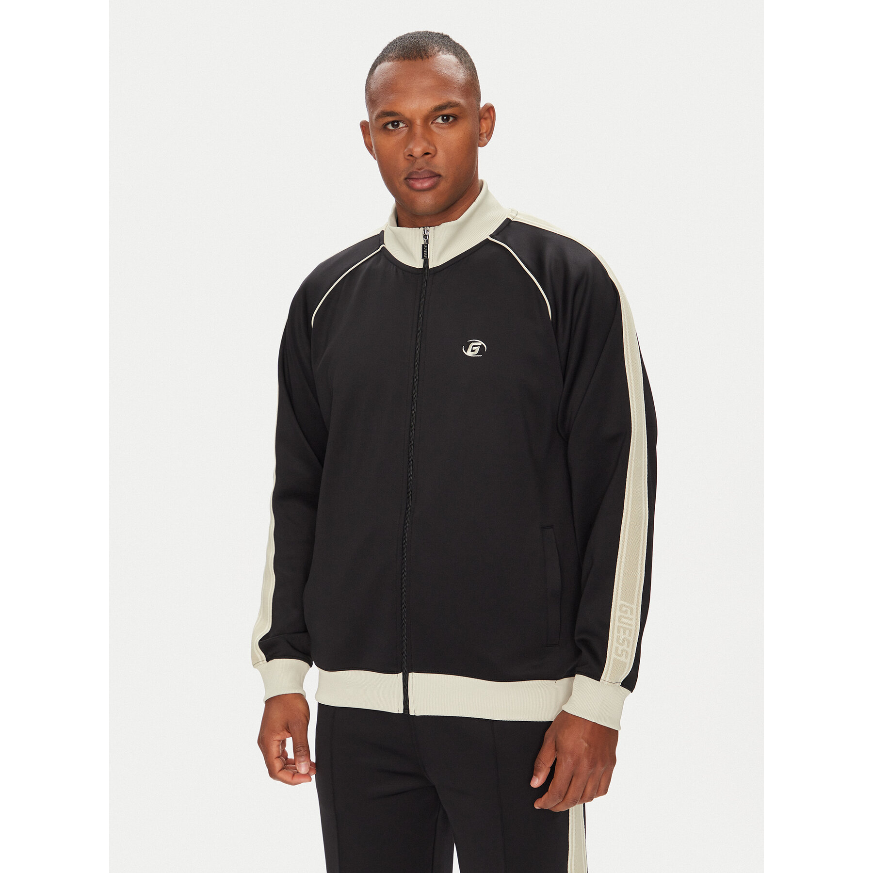 Guess Sweatshirt Z5YQ21 KCRU2 Schwarz Regular Fit