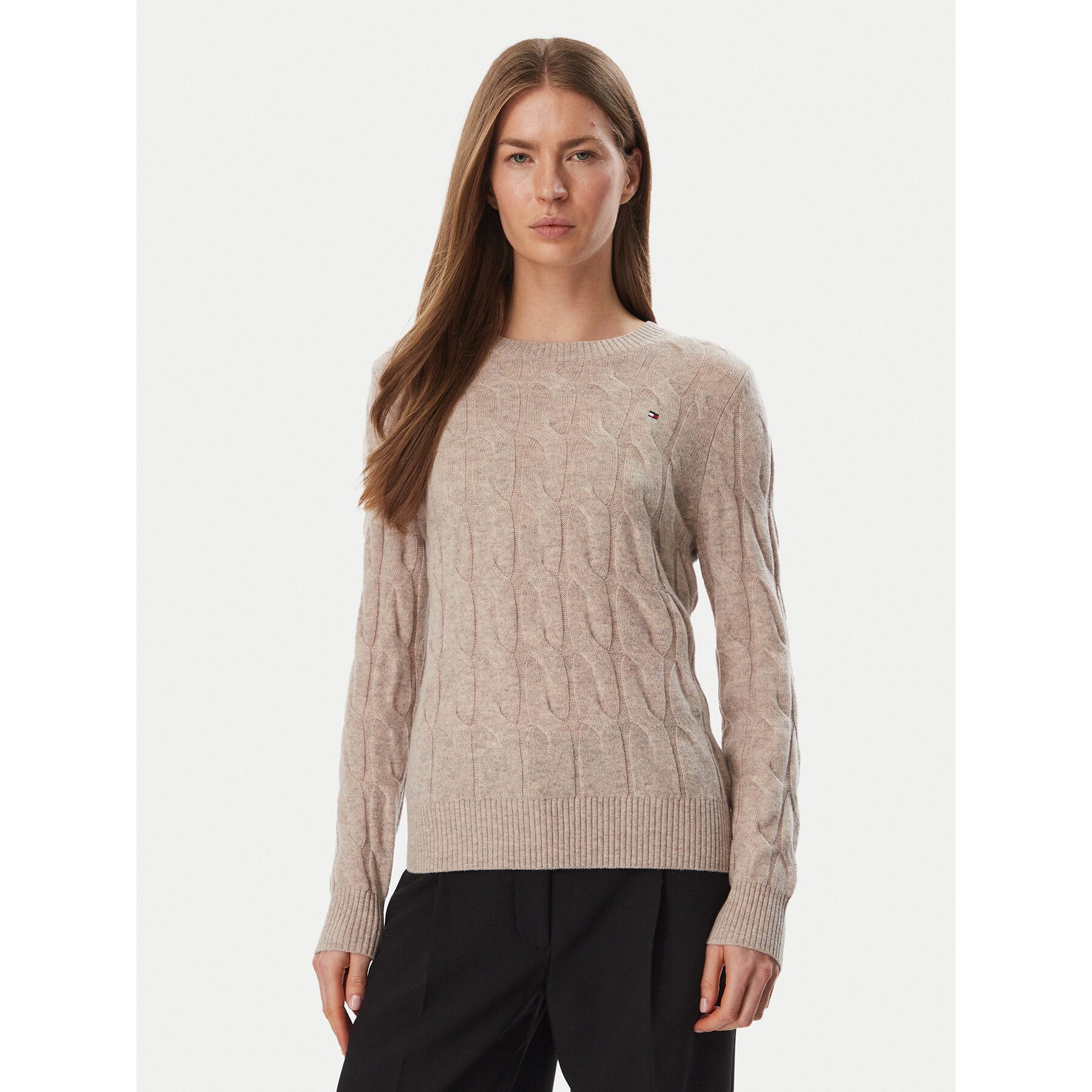 Tommy Hilfiger Pullover WW0WW43586 Beige Regular Fit