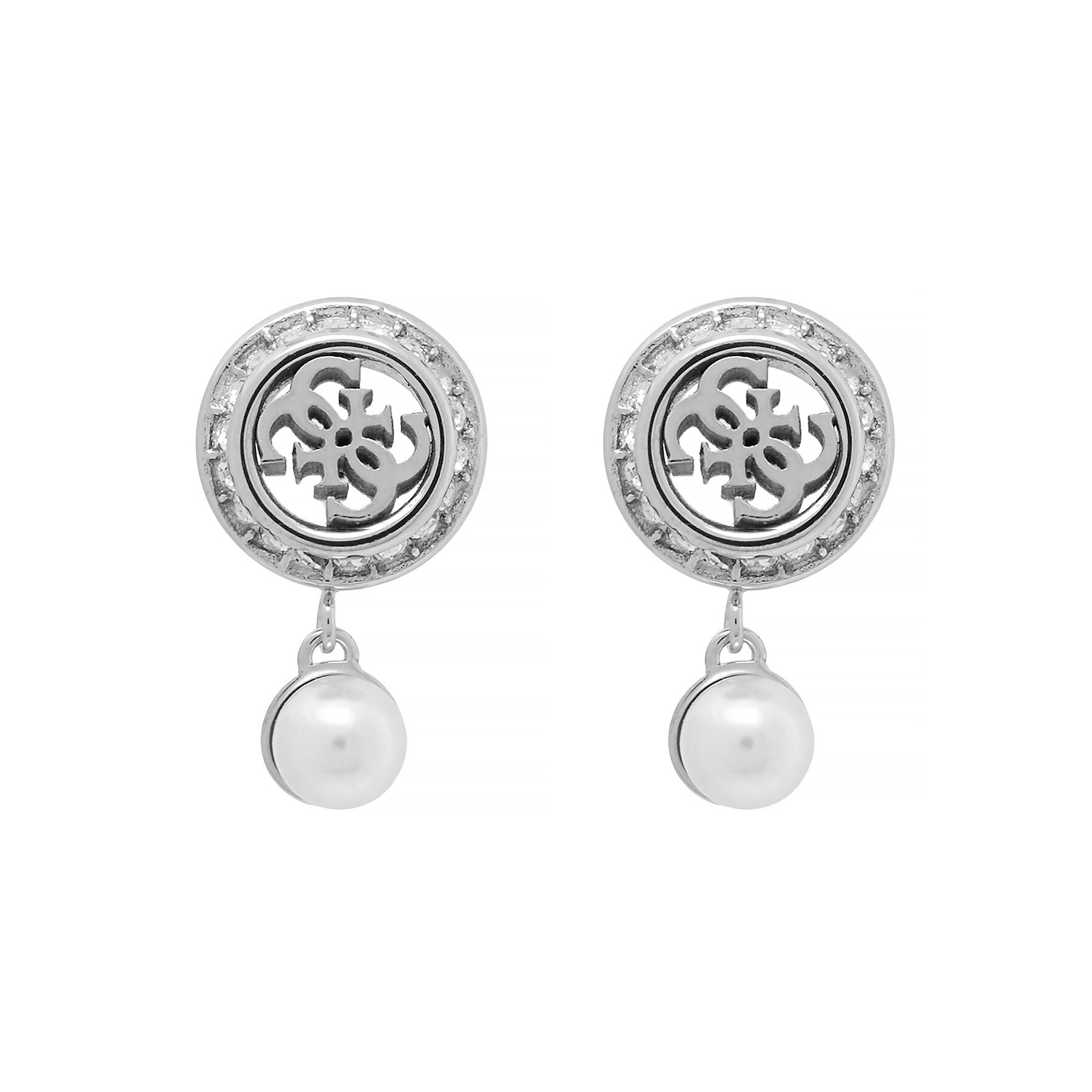 Naušnice Guess JUBE05 517JW Srebrna